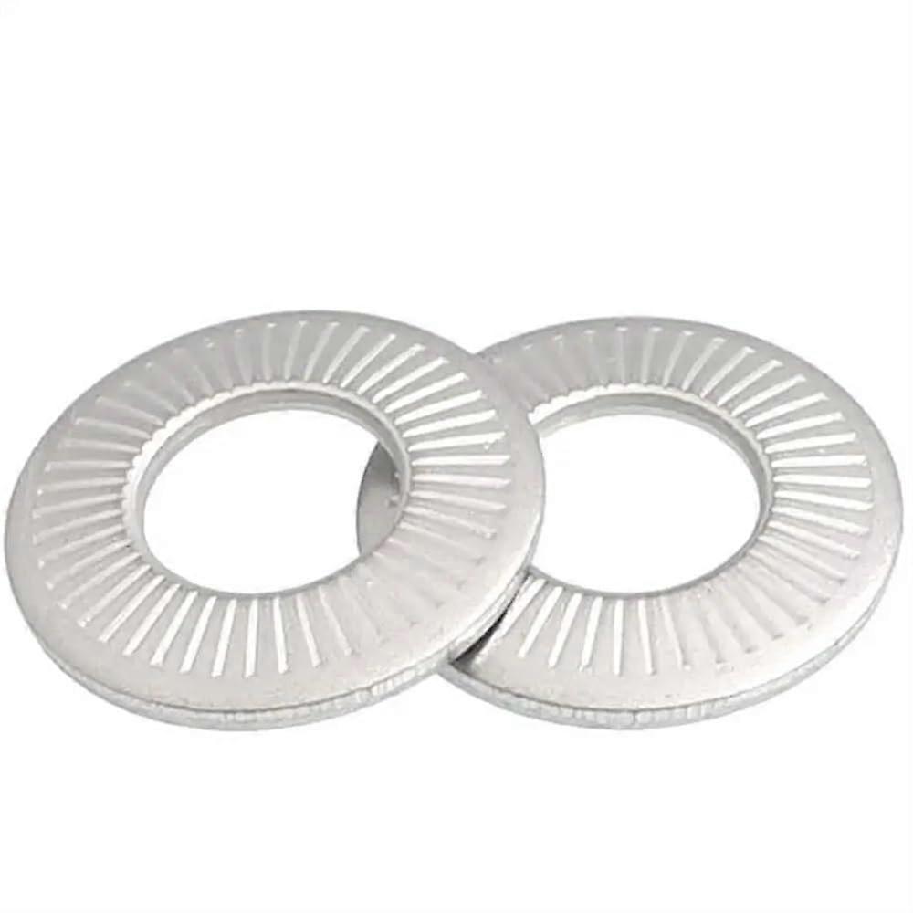 304 Stainless Steel M3 M4 M5 M6 M8 M10 M12 M16 M20 Lock Washers - Pressure Angle Model, 50pcs M5 Size