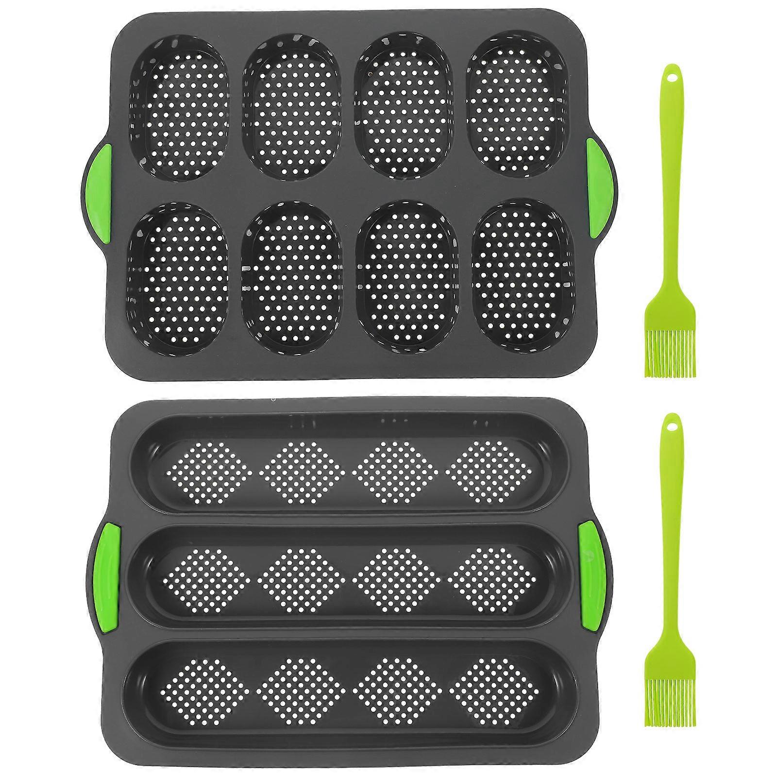 1 Set Silicone French Bread Baking Mold for Bread Rolls