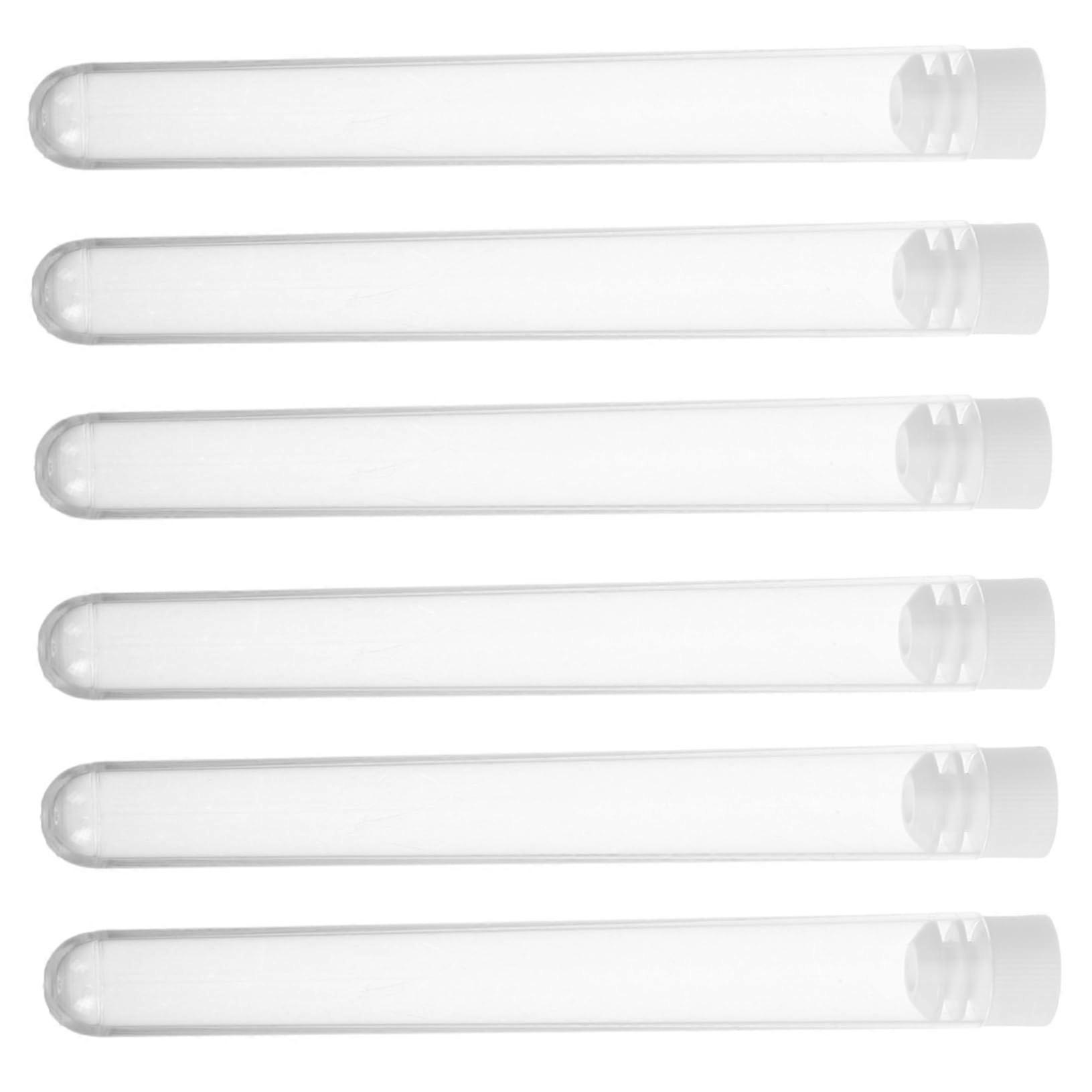 15-Piece Storage Box For Eyelash And Eyebrow Brushes, Transparent Plastic Organizer For Mascara Wands And Test Tubes