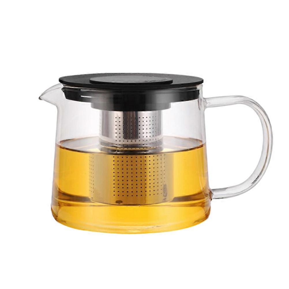 1pc 600ml Heat Resistant Glass Teapot Healthy Kettle Ideal for Home Use
