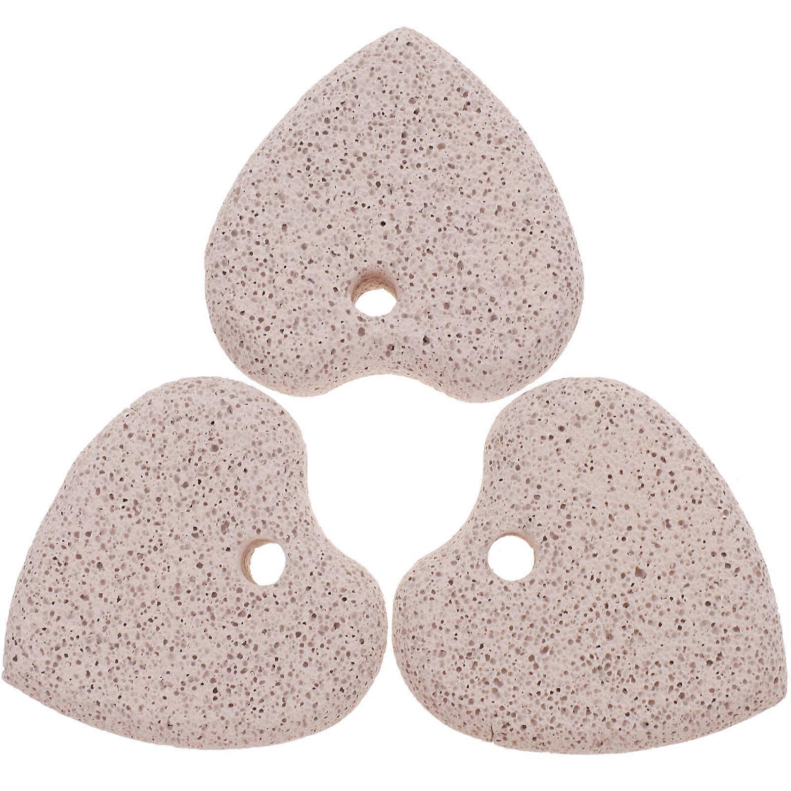 Foot File for Massage with Natural Stone Material Doublesided Pedicure Tool Assorted Color Lightweight and Waterproof 3 Pcs