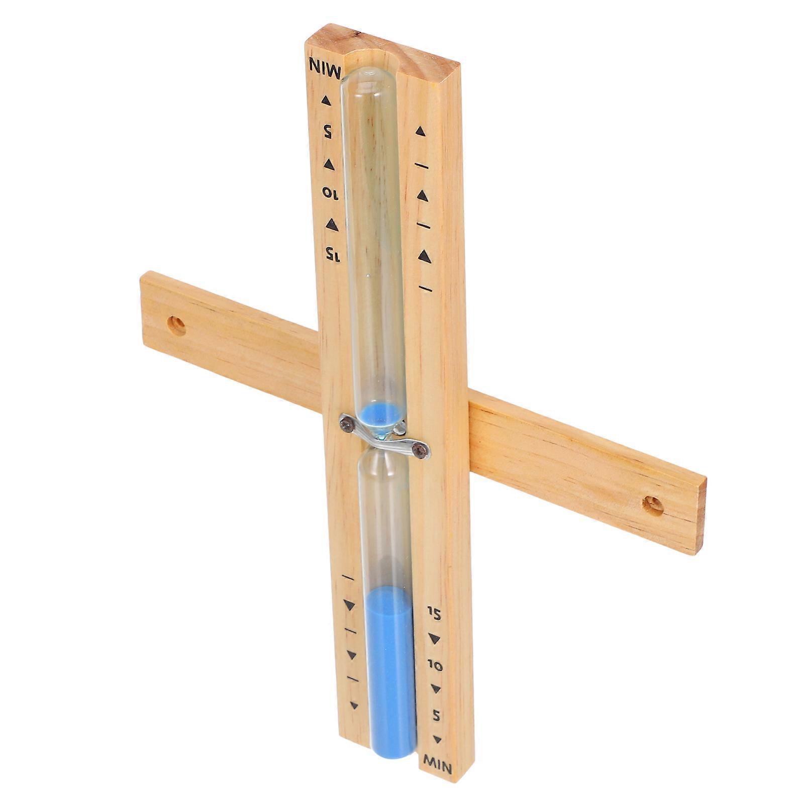 Glass Hourglass For Sauna Sauna Accessories Wood Hourglass Timer Sauna Hygrometer Bathroom Use Strong Durability 1Pack