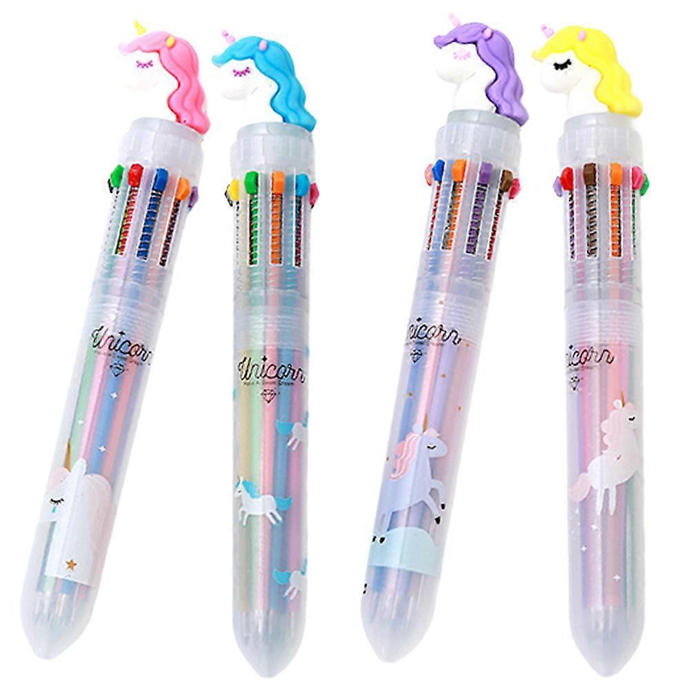 Writing Pens Multicolor Press Type 4Pcs For Sketching Study Notes Photo Albums Practical Students And Friends
