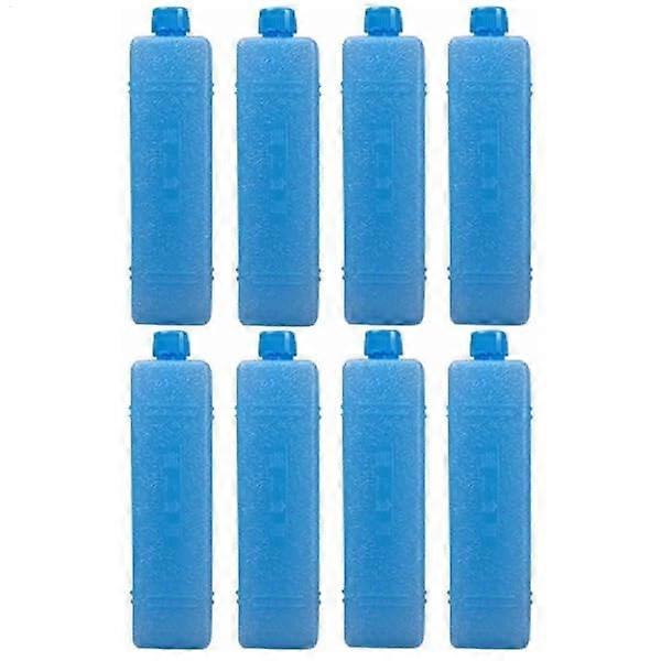 8X Reusable Ice Packs for Coolers, Refrigerators, Compact Freezer Blocks, Space-Saving Ice Packs for Camping and Air Coolers