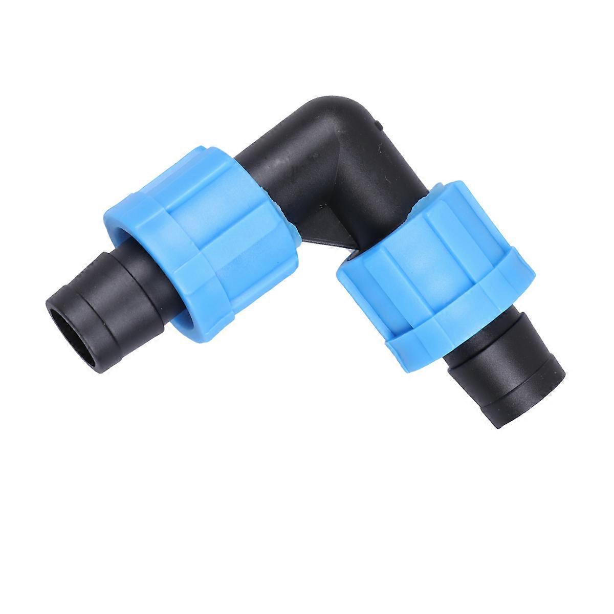 Irrigation Tubing Accessories 16mm Drip Connector 12Pcs Blue Custom Layout Configuration Long Life