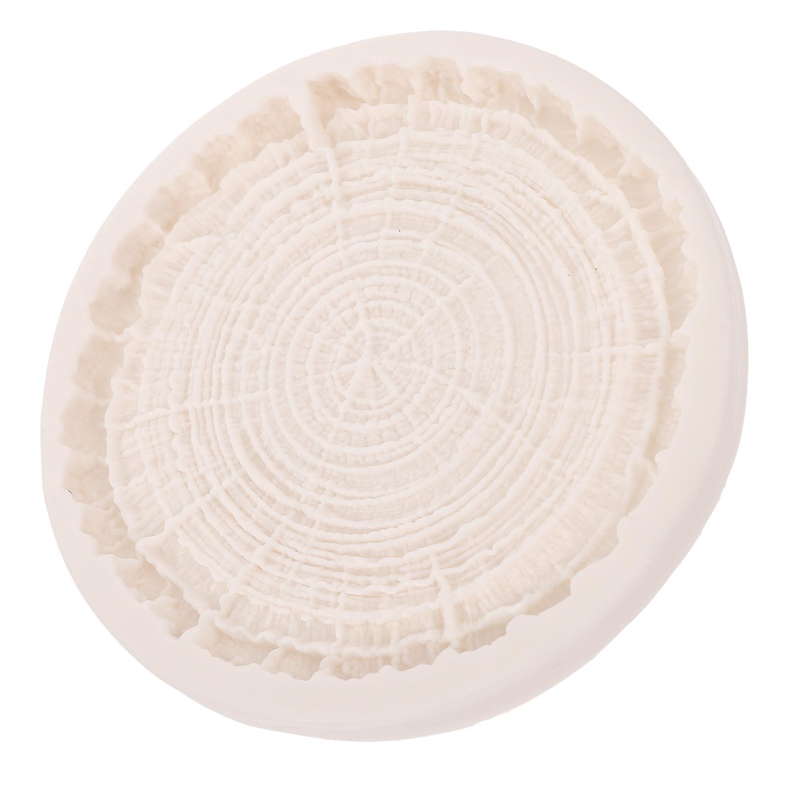 Silicone Tree Stump Mold for Resin Casting and Cake Decorating White Creative Design Versatile Use