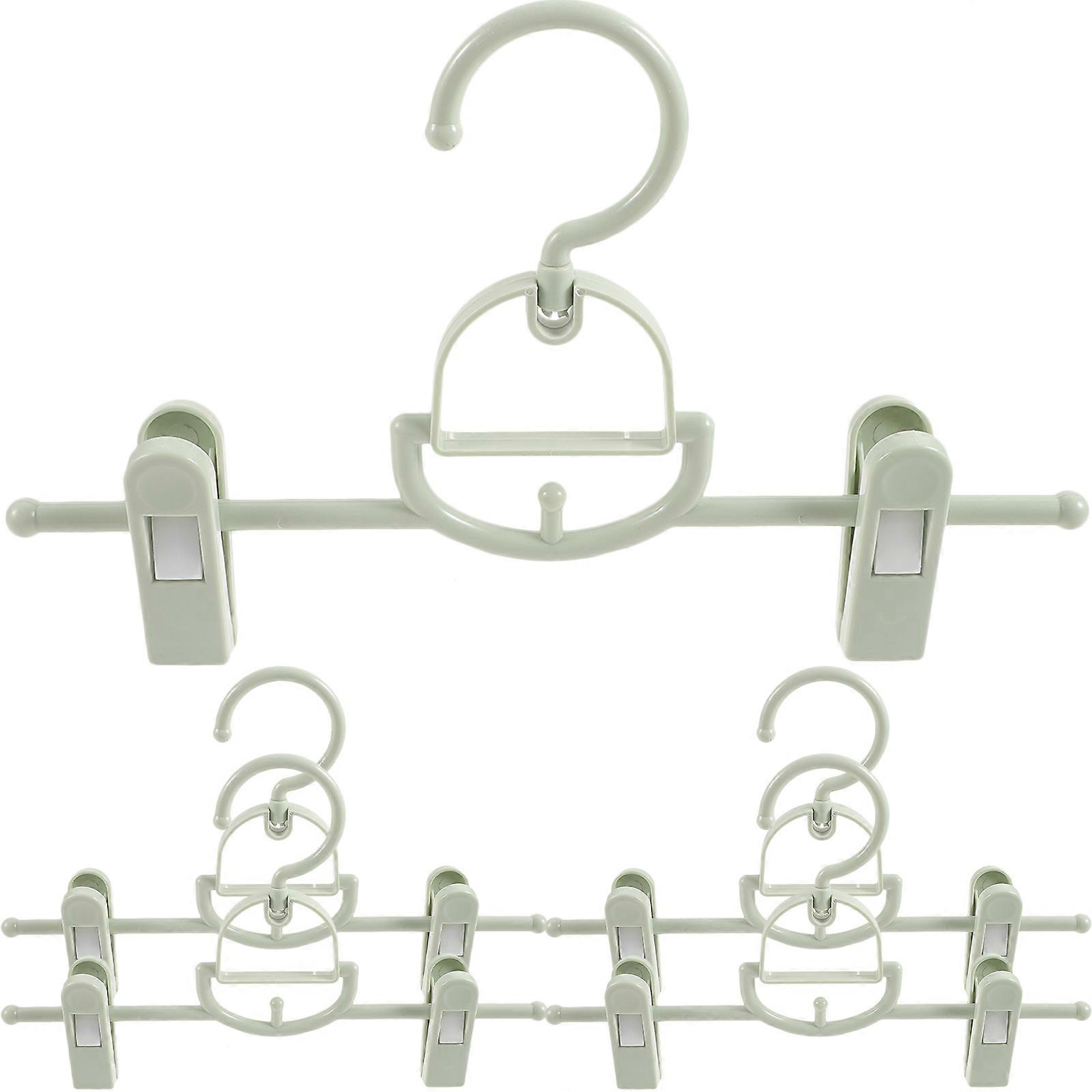 Pant Hangers Space Saving Hanger Nonslip Versatile Design Plastic 5Pcs