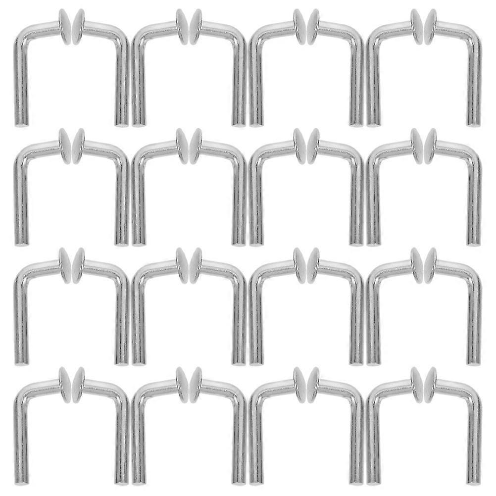 Shelf Pin Safety Bolt For Logistics Centers Supermarkets Silver M5x48 Galvanized Prevent Loosening 100Pack