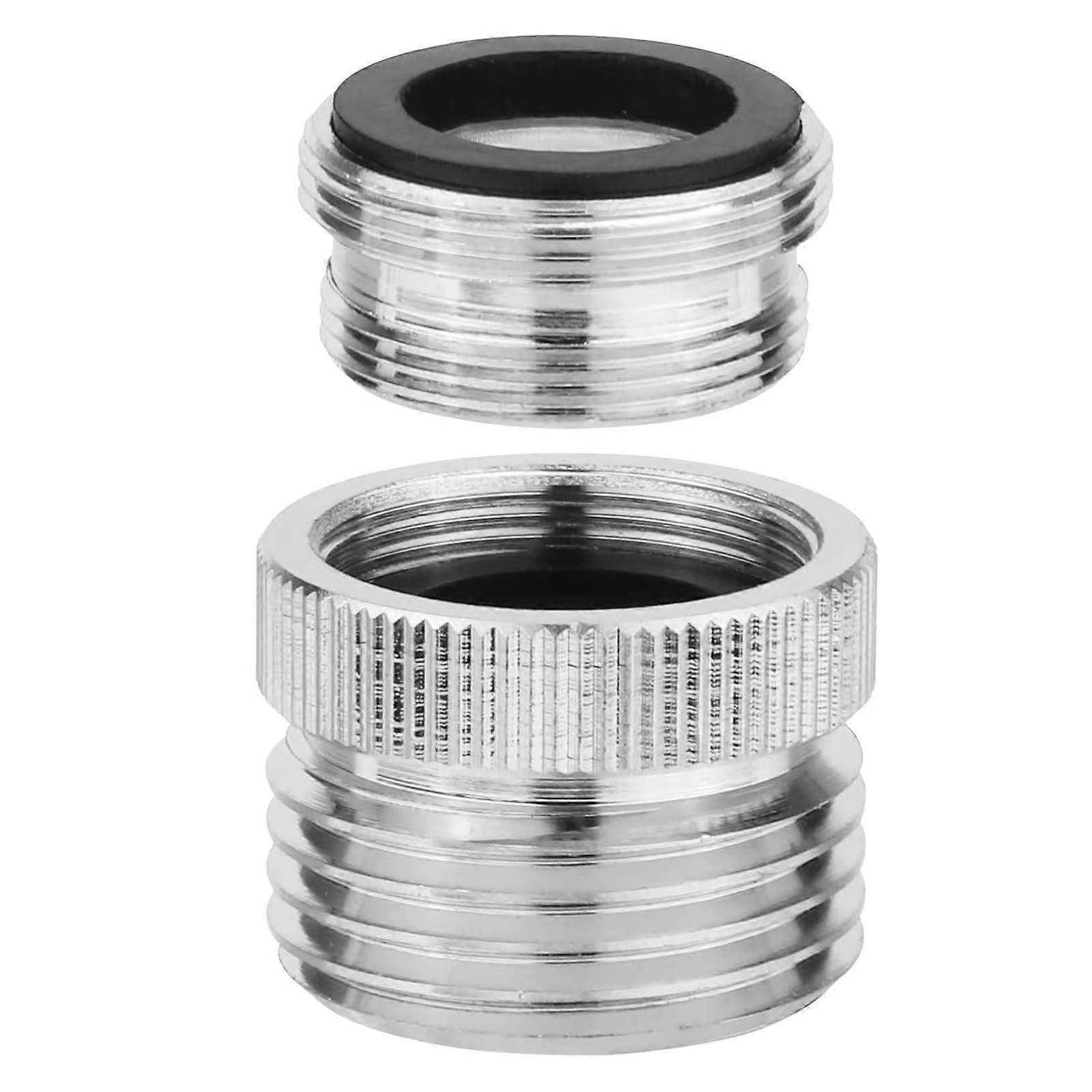 Leakproof faucet hose attachment, 2 pieces, stable copperchrome plate, aerator adapter, 3/4inch thread, for daily use.