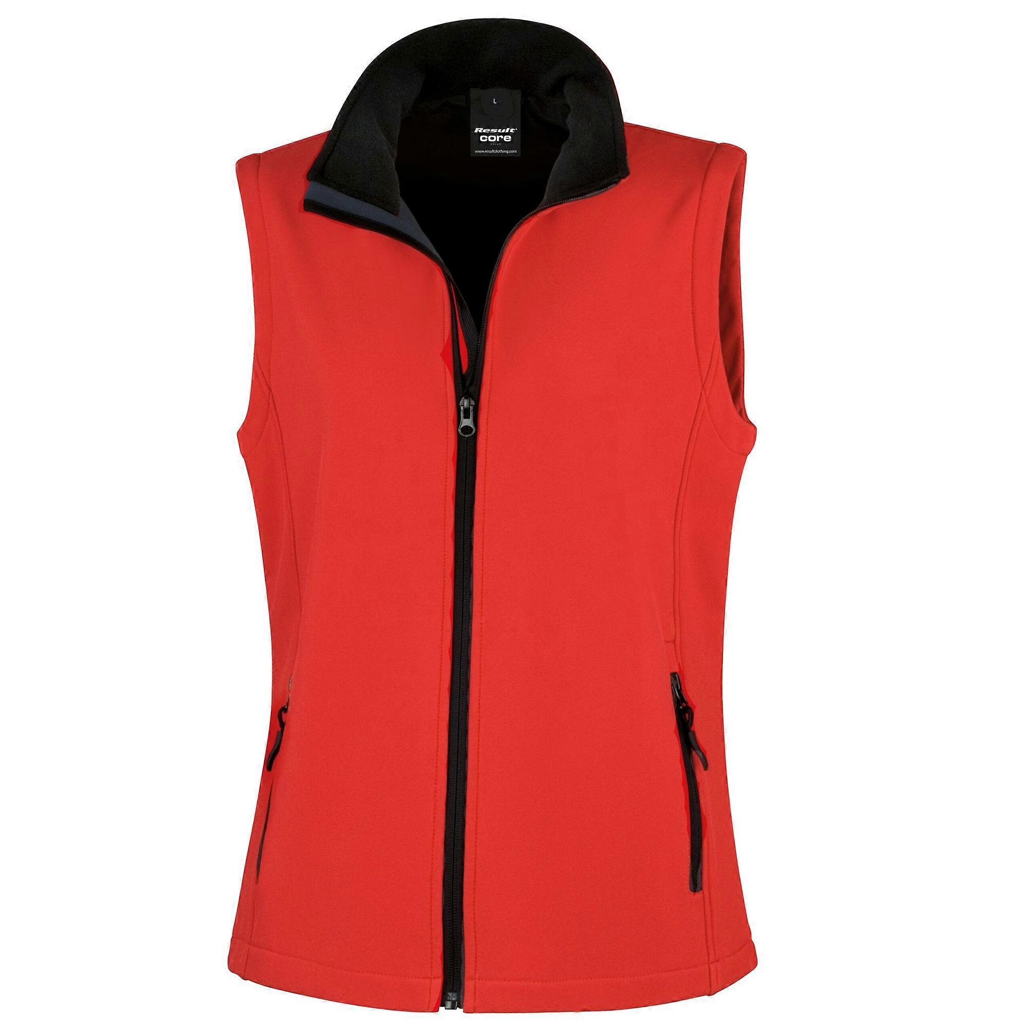 Result Womens/Ladies Softshell Body Warmer