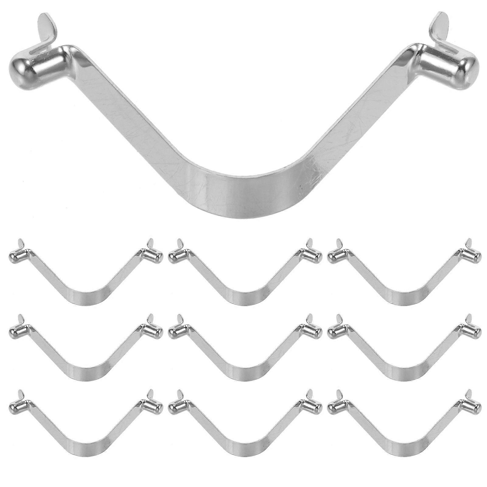 10pcs Snap Clip Kayak Paddle Spring Snap Clip Pole Push Button Spring Clip Supply