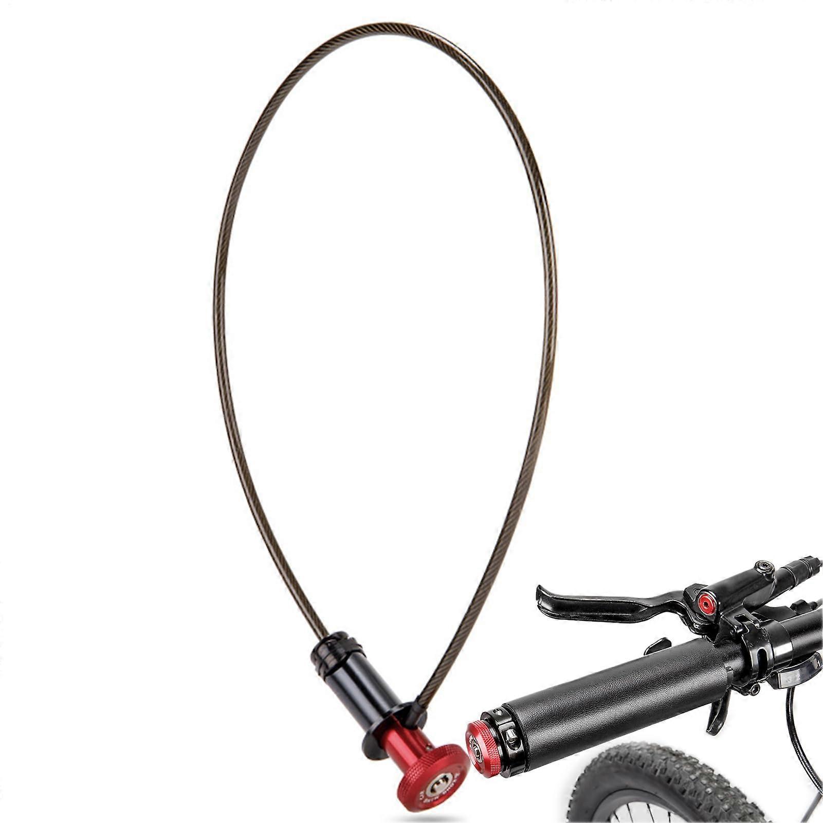 Cable lock, chain lock, and button lock Compact antitheft cable for scooters, motorcycles, and outdoor rides, Red