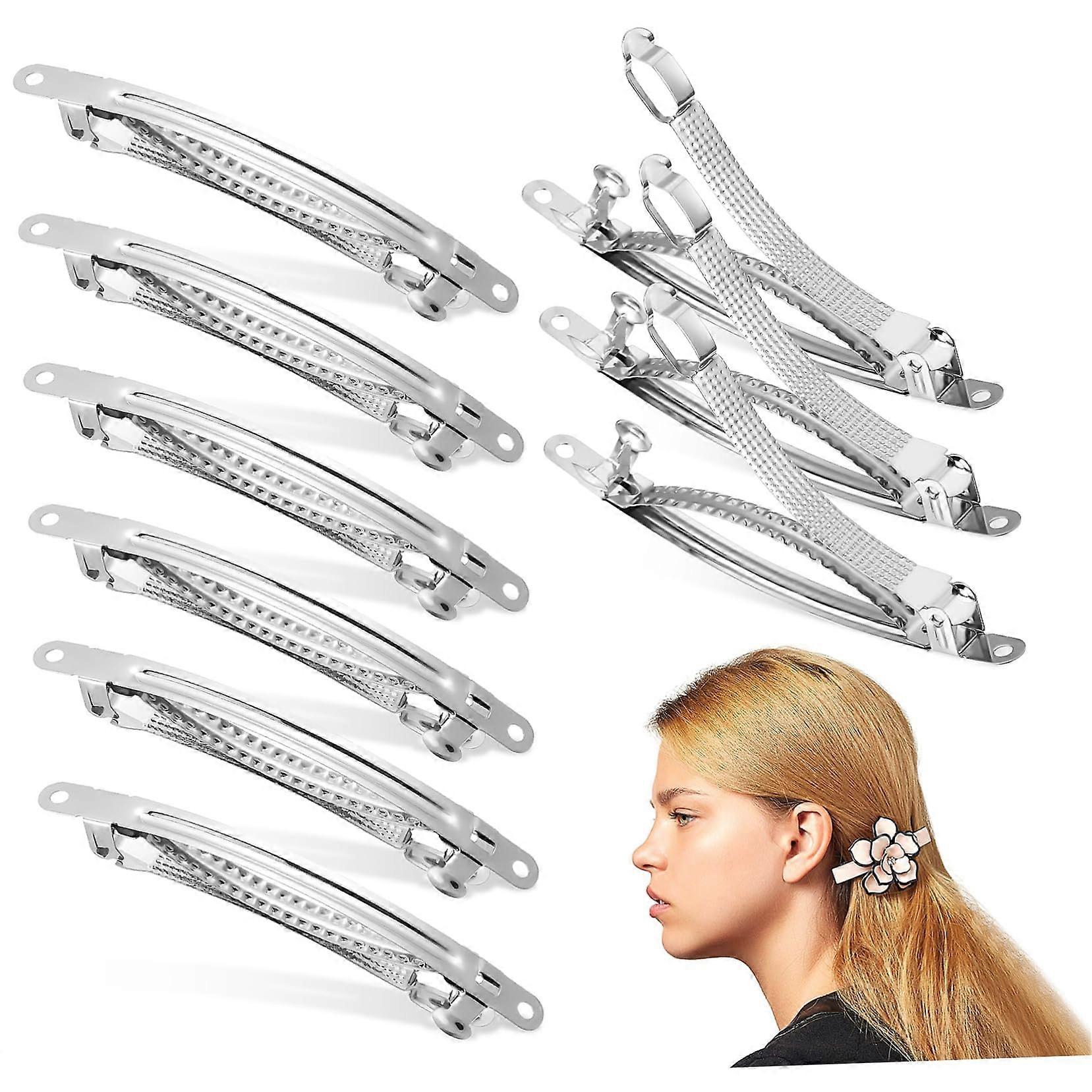50 Pieces Metal Hair Clips with Feather French Hairpins for Women and Girls Durable Hair Accessories for Creative Hairstyling