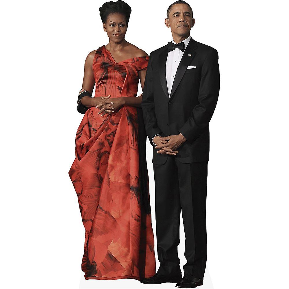 Barack y Michelle Obama (dúo) Mini Celebrity Cutout