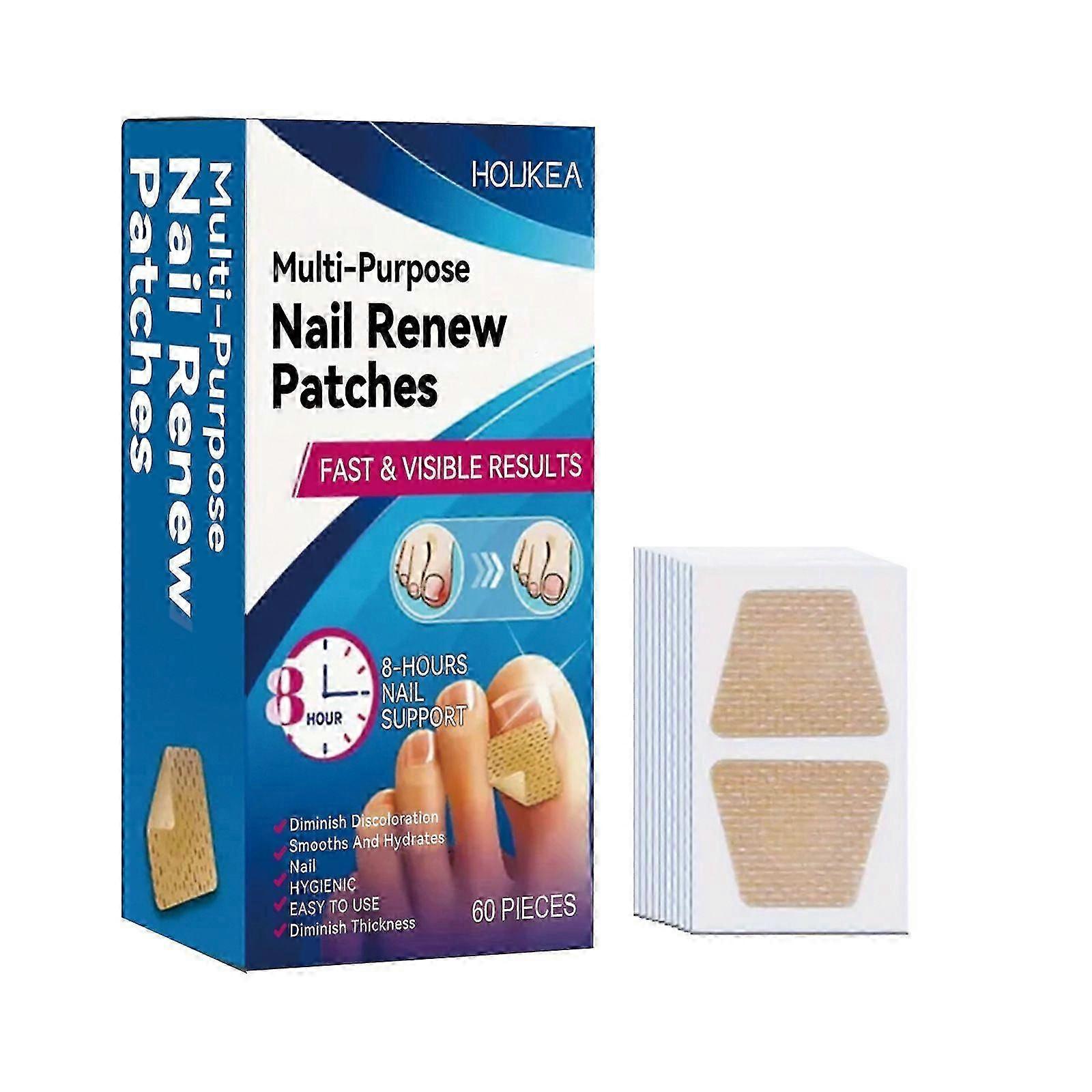 Houkea Nail Repair Patch Hidrata as Unhas das Mãos e dos Pés, Suavizado e Suave Manutenção da Superfície das Unhas Cuidados com as Unhas
