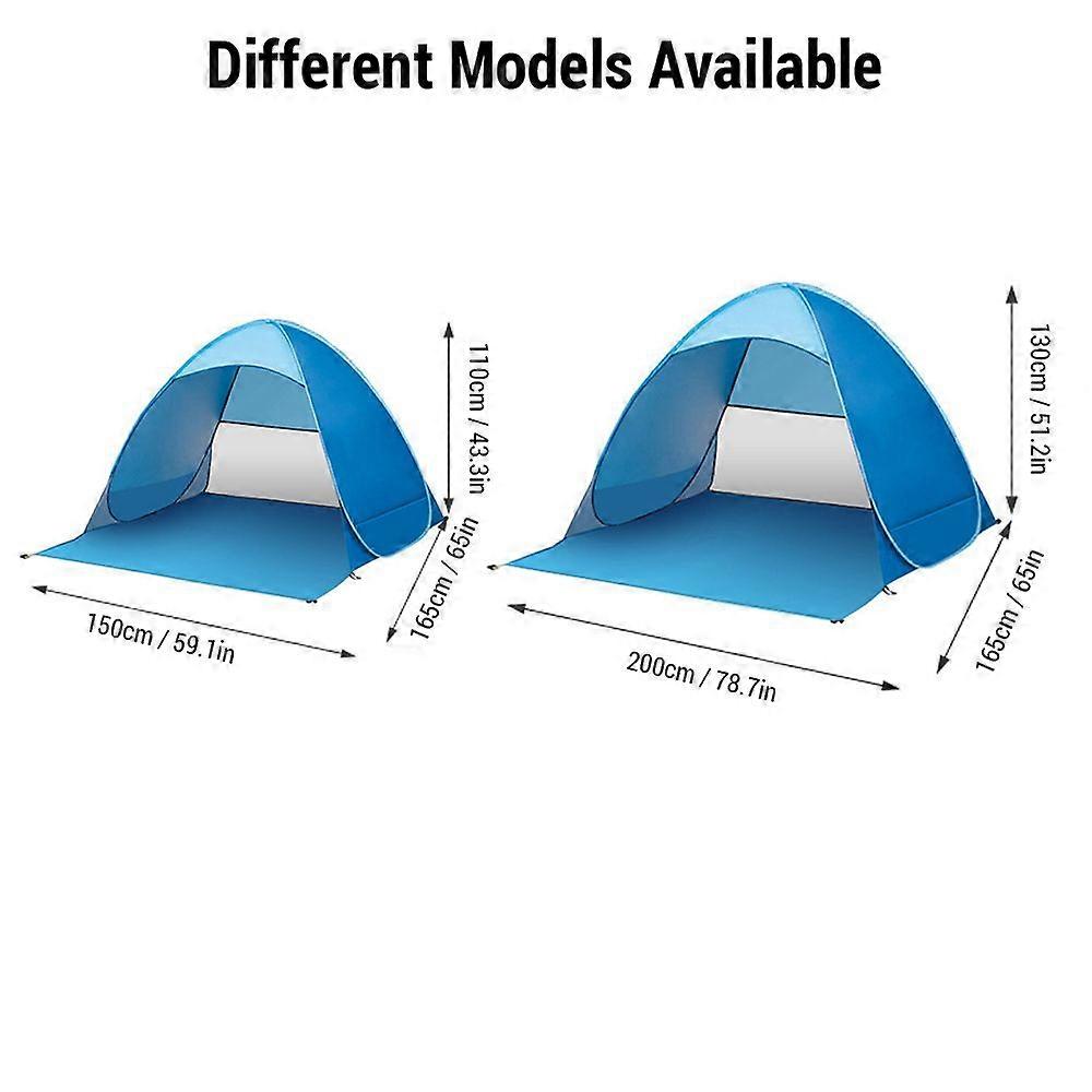 Pop Up Tent for Camping Beach Tent Sun Shelter Instant Opening Wind and Rain Protection UV Resistant Easy to Store