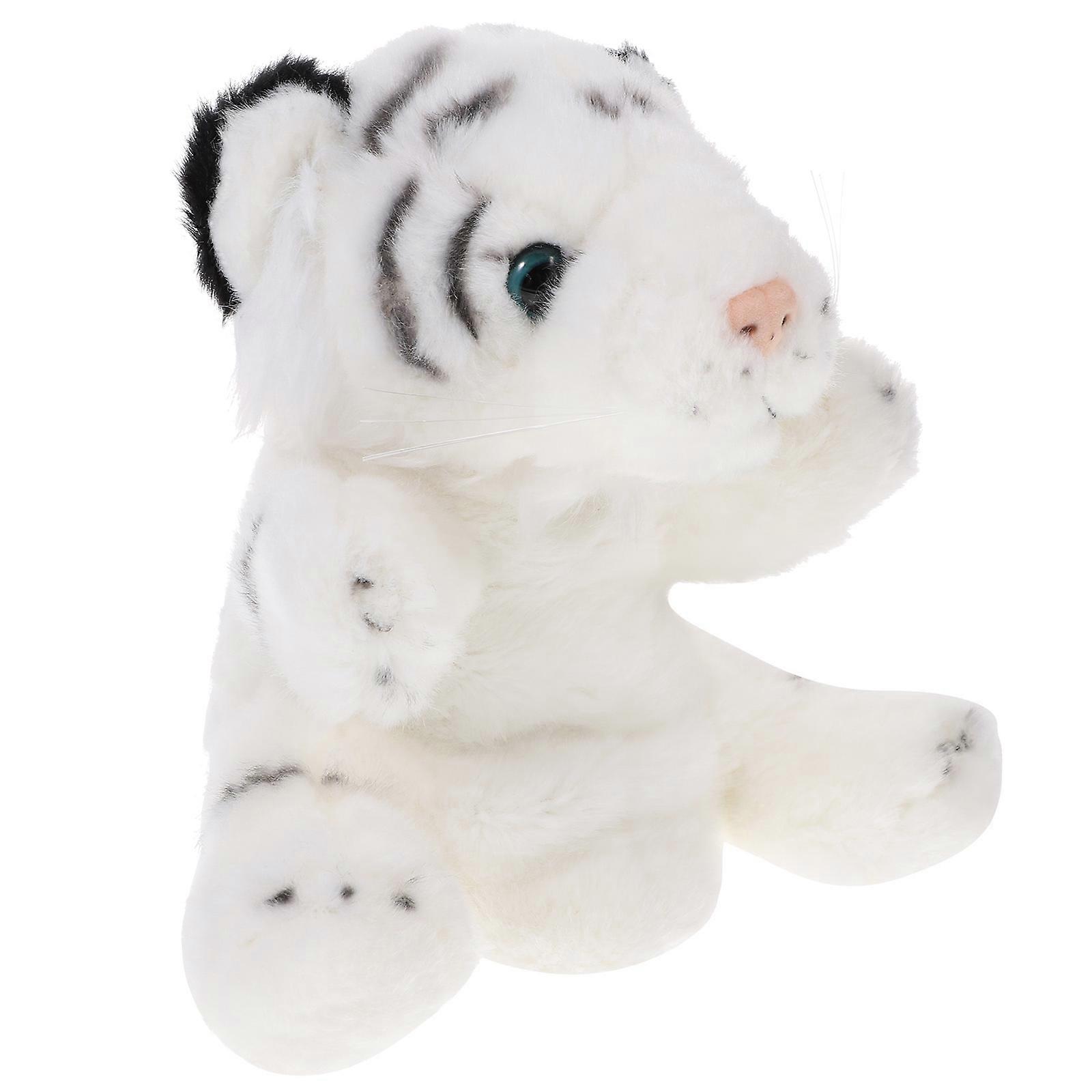 Interactive Story Telling Puppet Tiger Hand Puppet for Home and School Use 22X16X16CM PP Cotton 1Pcs