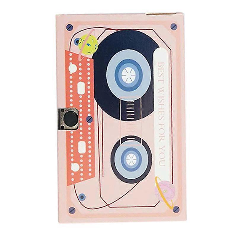 Recording Greeting Card Exquisite Unique Reusable Recordable DIY Greeting Card for Birthday Anniversaries Type 2