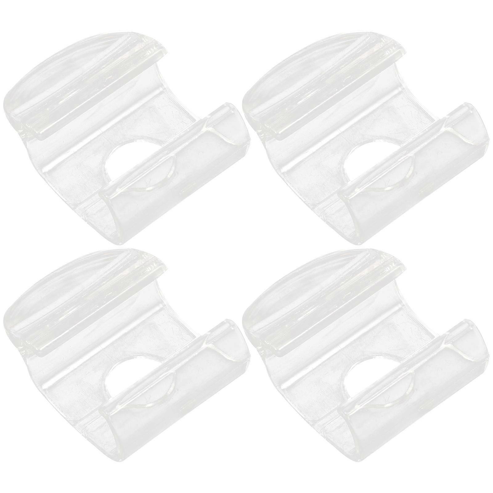 Cordless Roller Blind Pull Handles 4Pcs For Homeowners Window Treatment Transparent Replacement Easy Installation