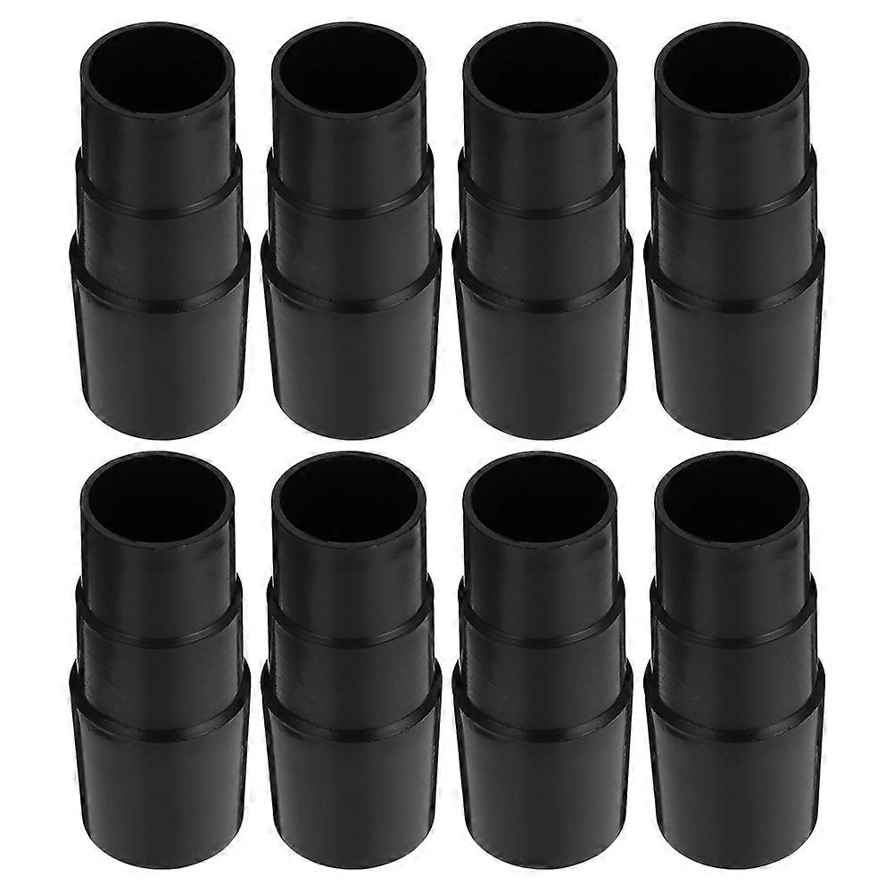 8pcs Vacuum Cleaner Hose Adapter Kit Black