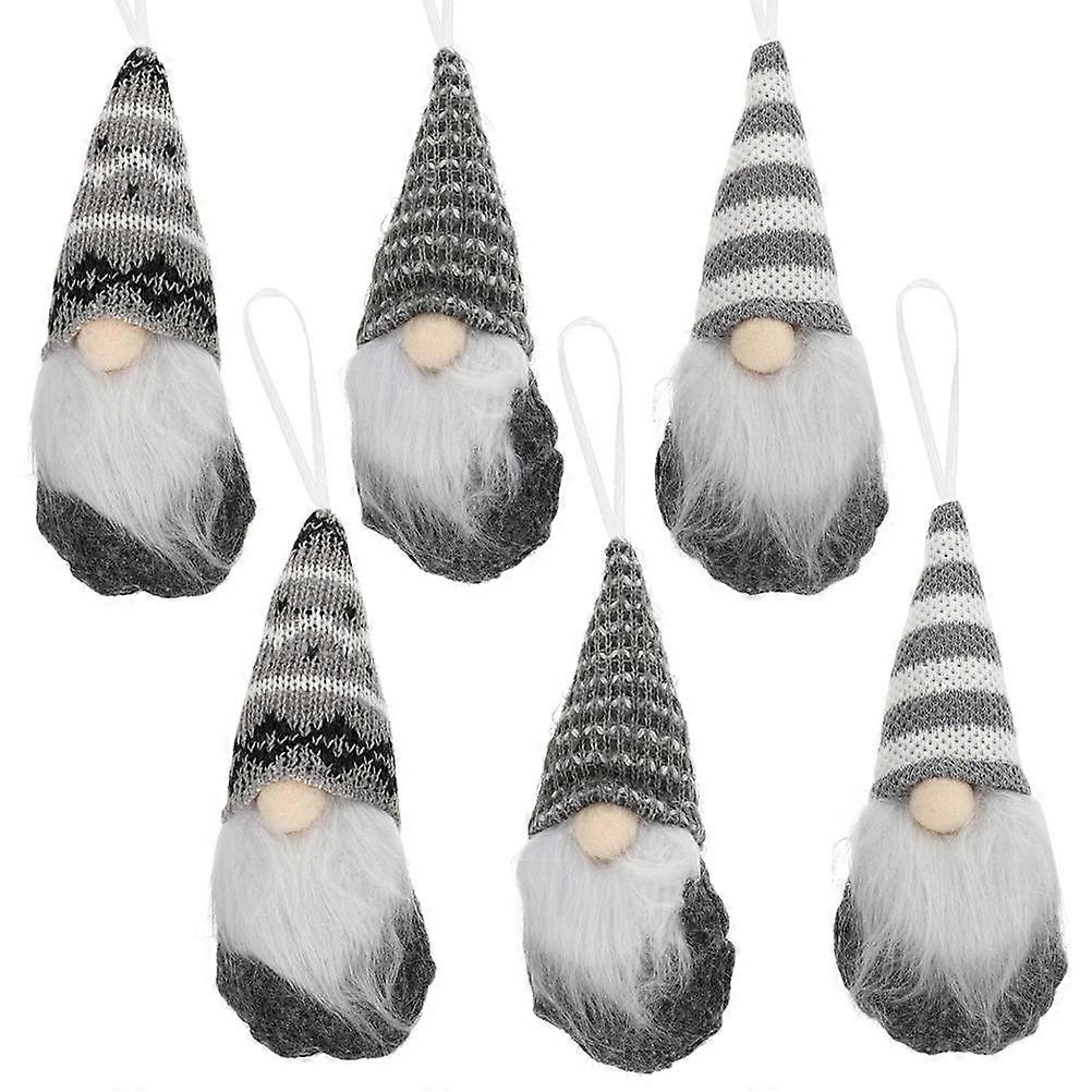 Xmas Home Decor Small Gnome Ornaments Traditionalist Fireplace Plush 14.00X6.50X4.50CM Decoration 6Pcs