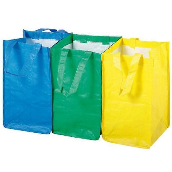 Durable Waste Segregation Bags, SET of 3 x 21L