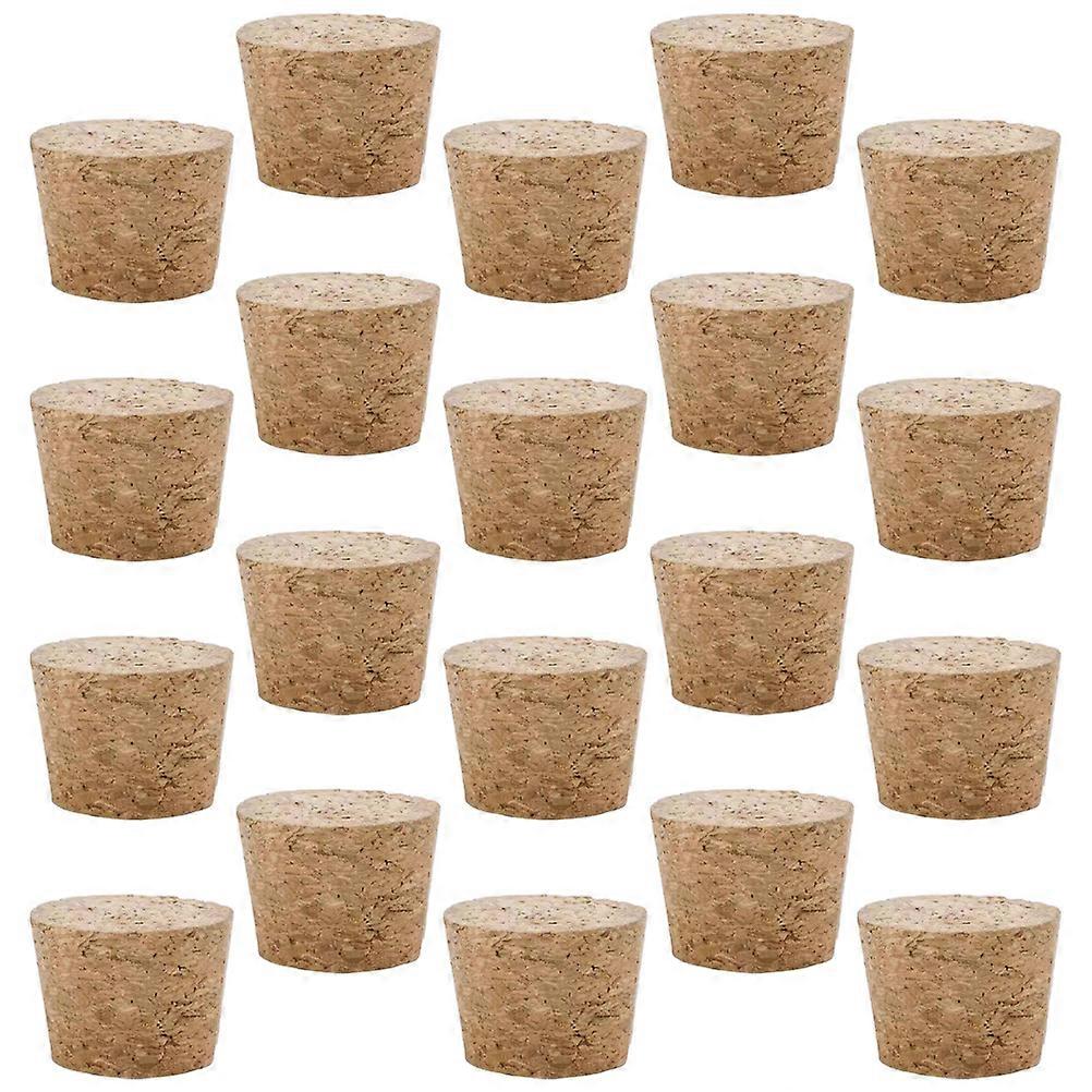 Bottle Corks for Table Decor Light Brown Plastic Stoppers Set of 100 Fits Various Sizes