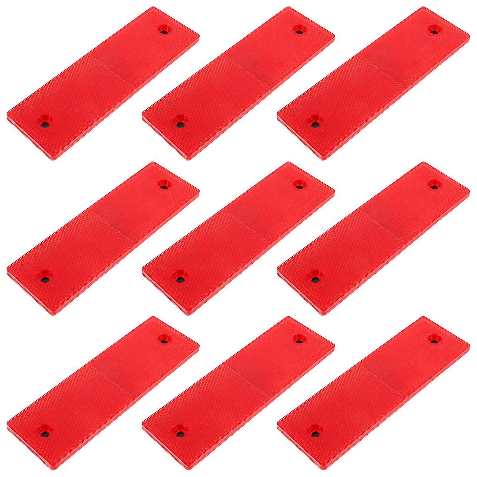 10pcs Reflective Car Stickers Adhesive Warning Decals for Trucks Vehicles Enhanced Visibility Safety Durable Easy Installation