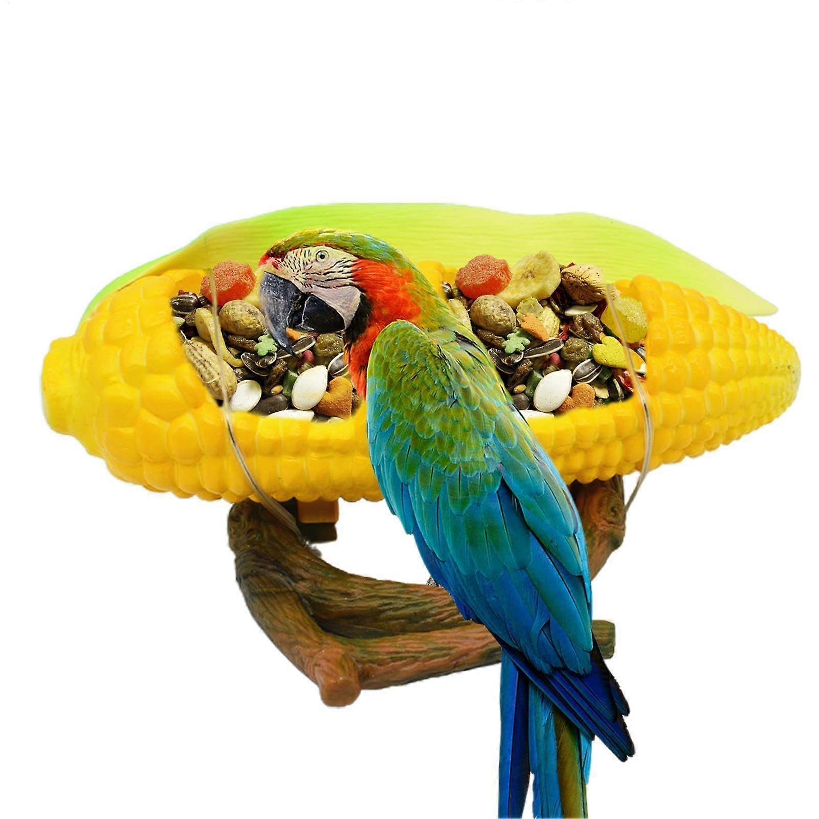 Creative Parrot Feeder – Bird Food EBox Parrot Feeder with Splash Guard, Feeding Cup for African Grey Parrots, Cockatiels, Finches