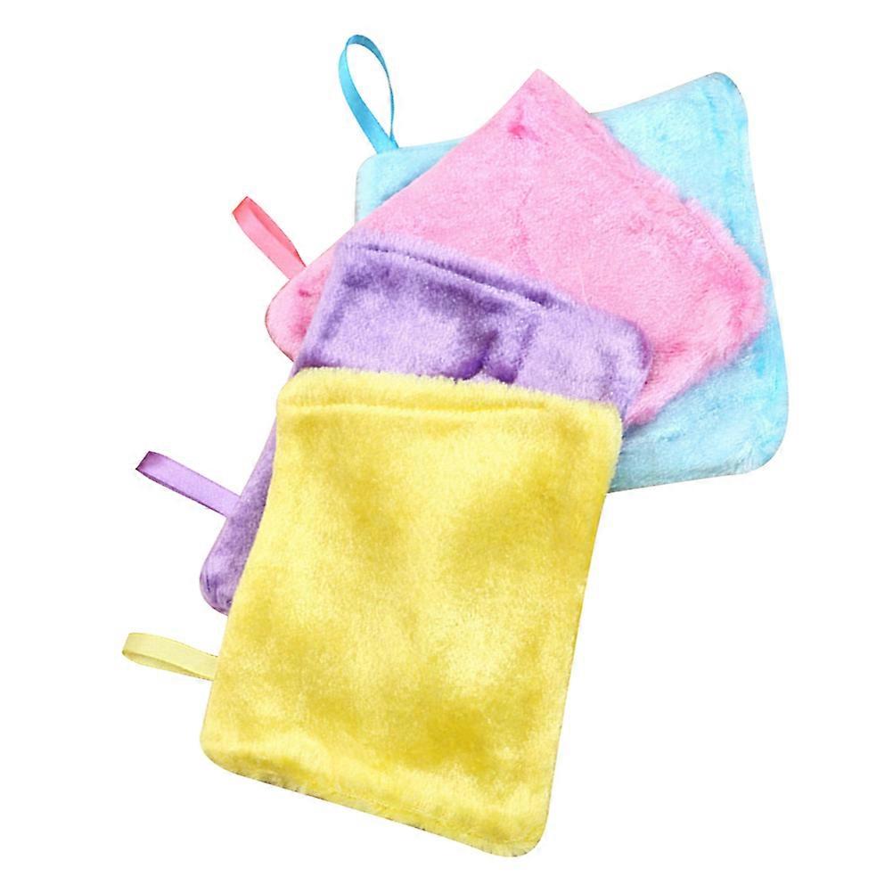 Absorbent Kitchen Dish Towels with Small Circle Loop Design for Easy Cleaning and Storage Assorted Color 4pcs