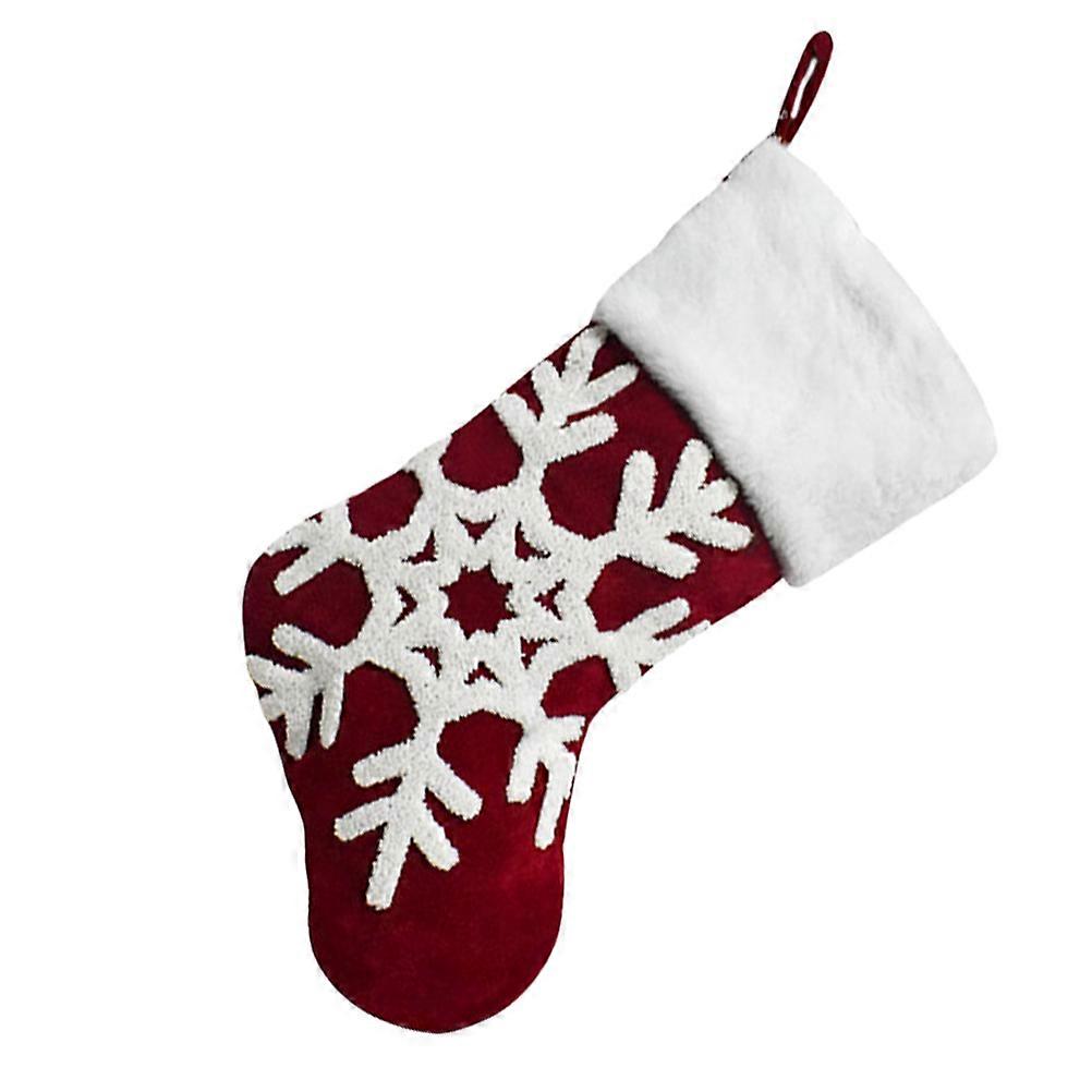 Decorative Stocking Holders Christmas Storage Bag Multi Color Socks Shape Polyester Material For Candy And Small Gifts Storage 1Pc