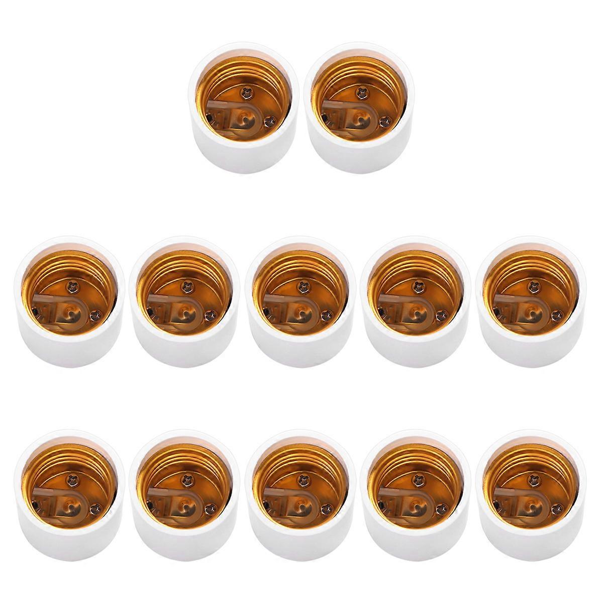 12PCS GU24 to E26/E27 Light Bulb Base Adapter Screw Lamp Holder Converter Socket