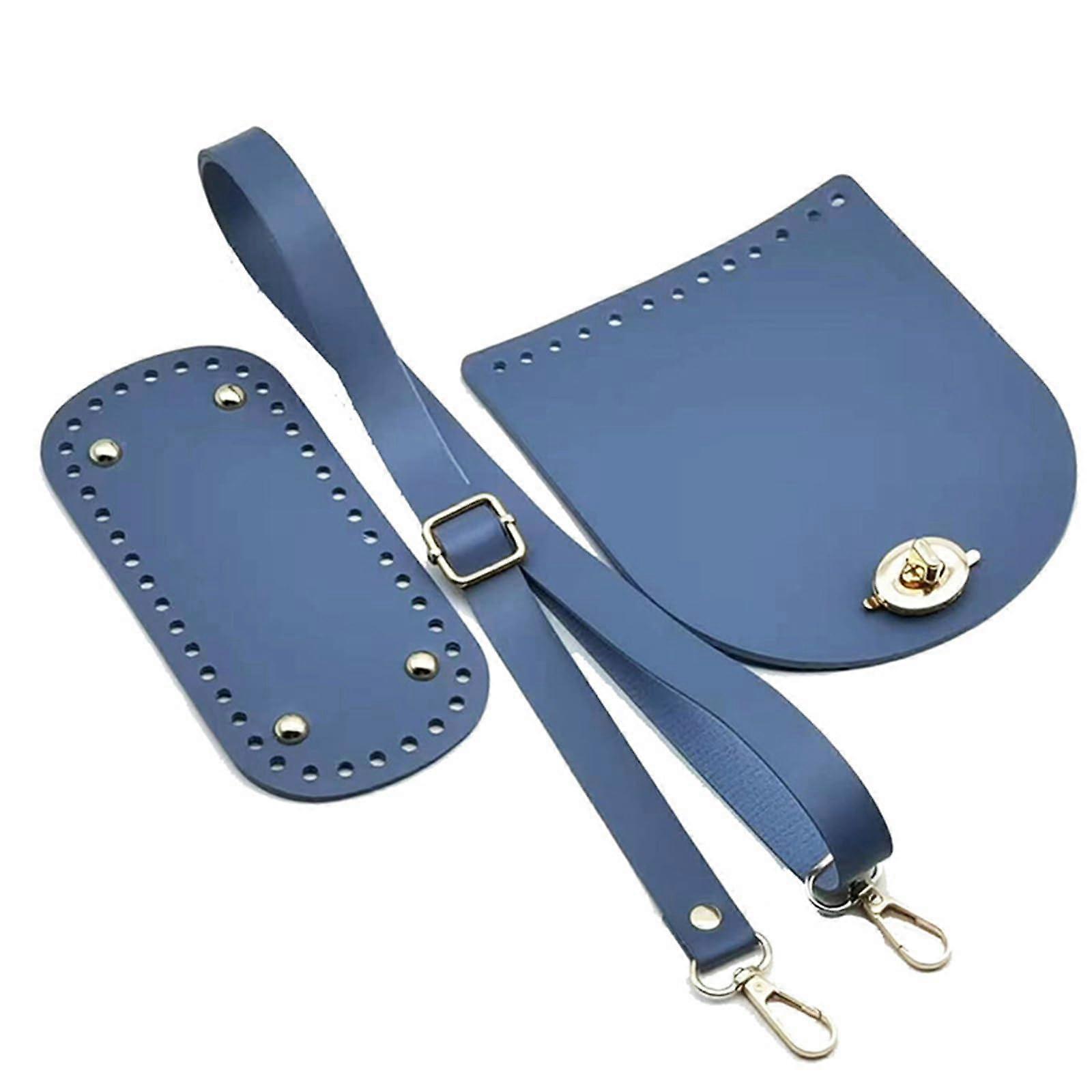 Crochet Bag Base Set, DIY Craft Supplies for Handmade Shoulder Bag, Adjustable Strap, Sewing Kit, Handicraft Materials