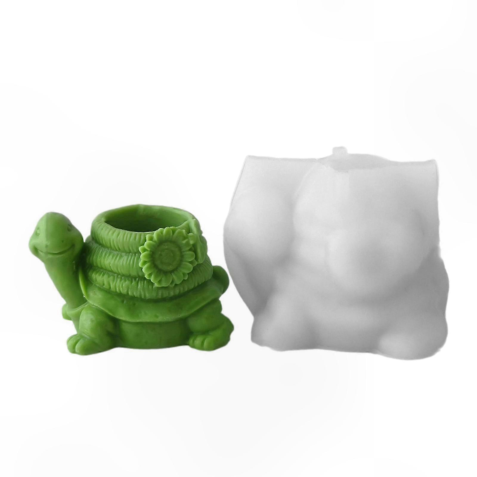 Tortoises Snails Shaped Silicone Molds for Epoxy Resin, Succulents Planter, Silicone Concrete Cement Flowerpots Mould