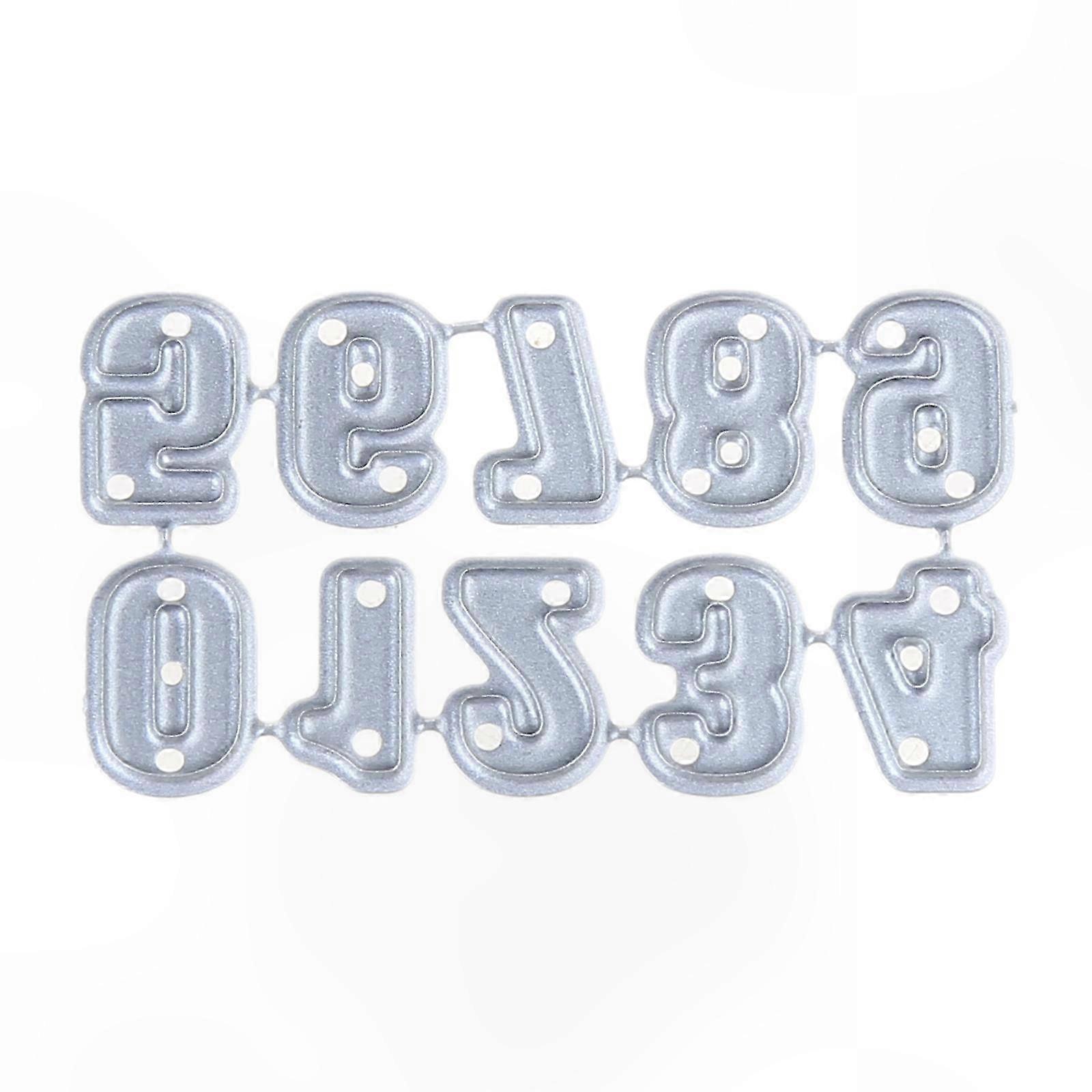 Numbers Cutting Dies DIY Etched Craft Dies Handmade Ability Developing Template for Classroom Teacher Teaching