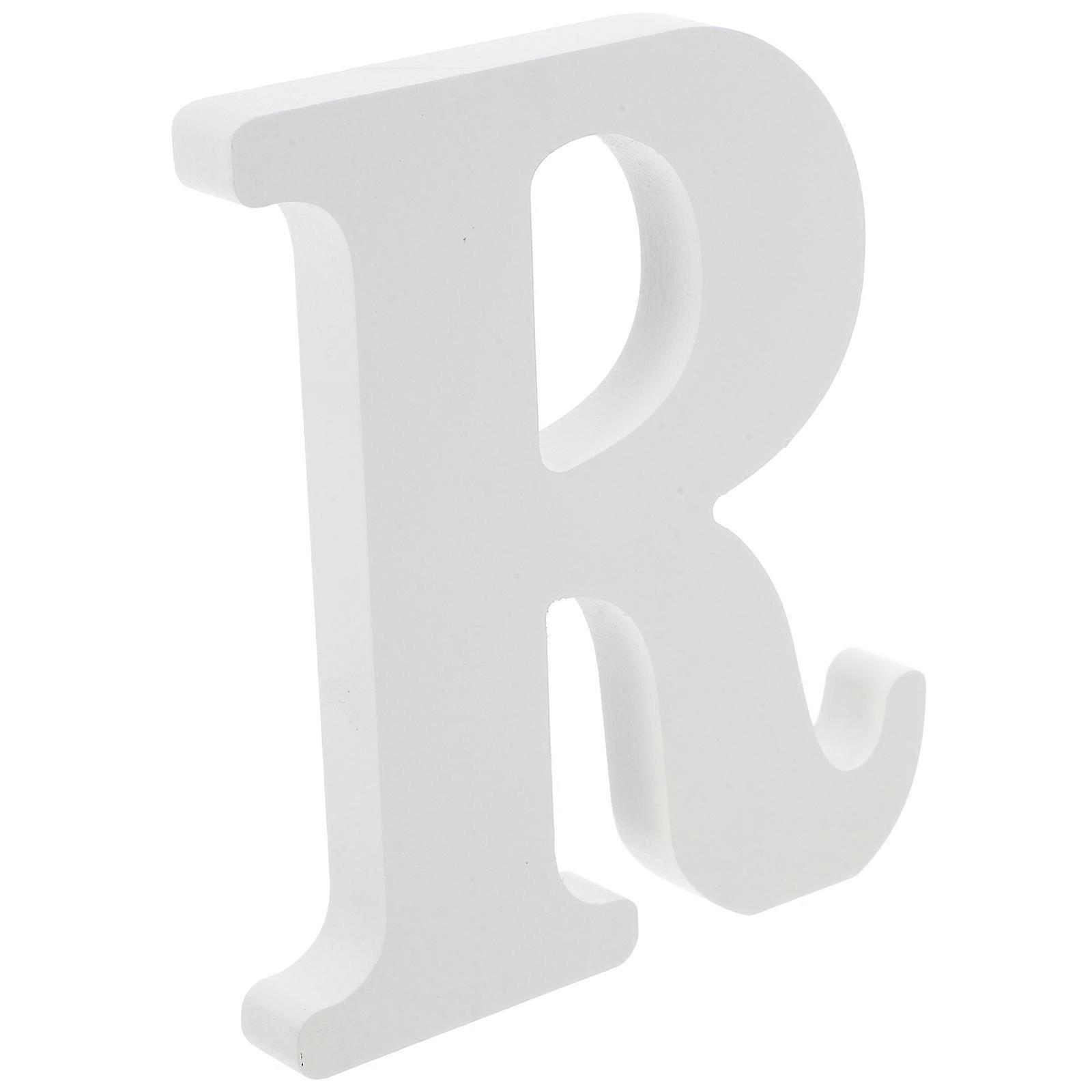 Wooden 3D Letters for DIY Craft Projects and Home Decoration White Freestanding Design Safe and