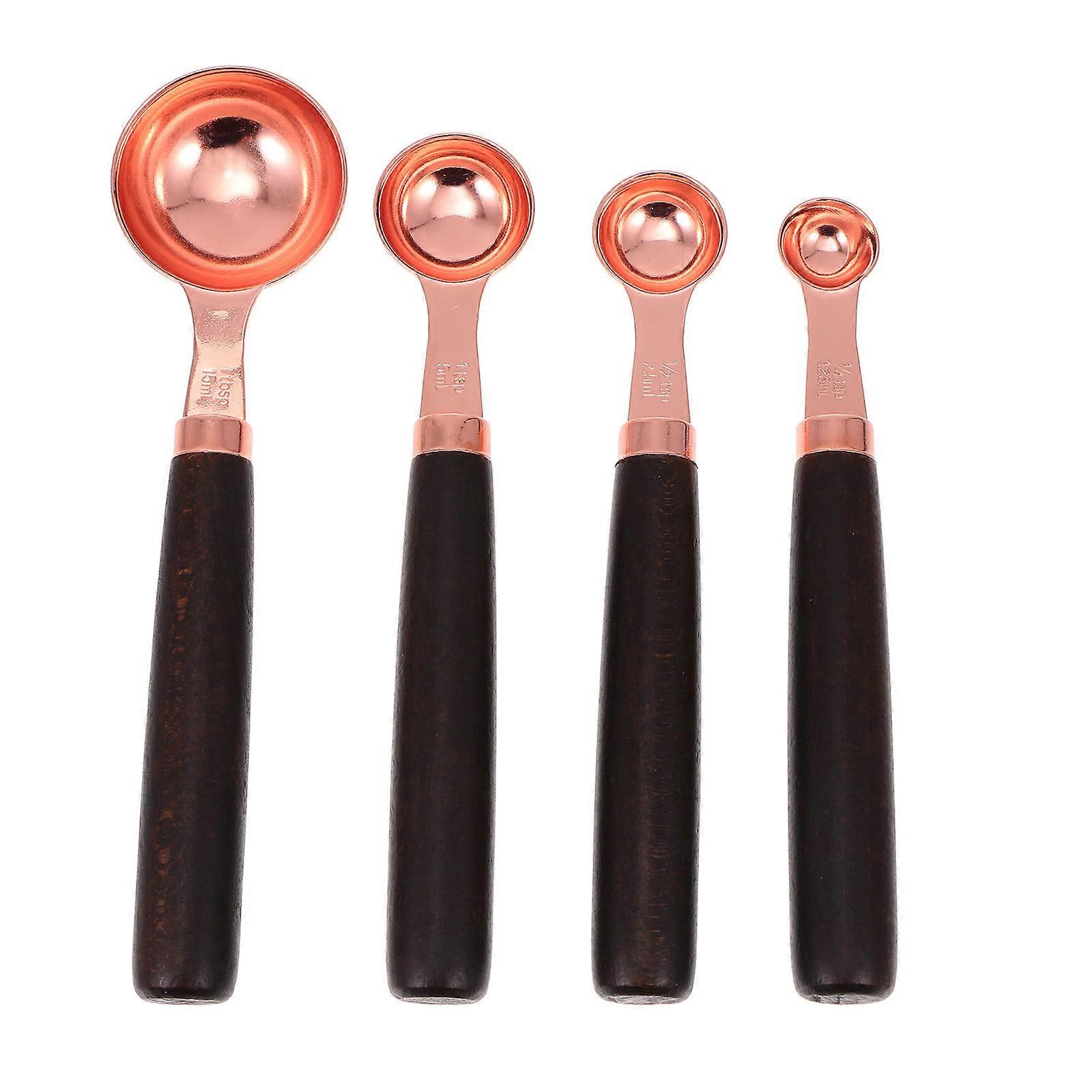 Stainless Steel Measuring Spoons 4Pcs Perfect For Baking And Cooking Featuring Certified Construction And Easy-to-Use Design