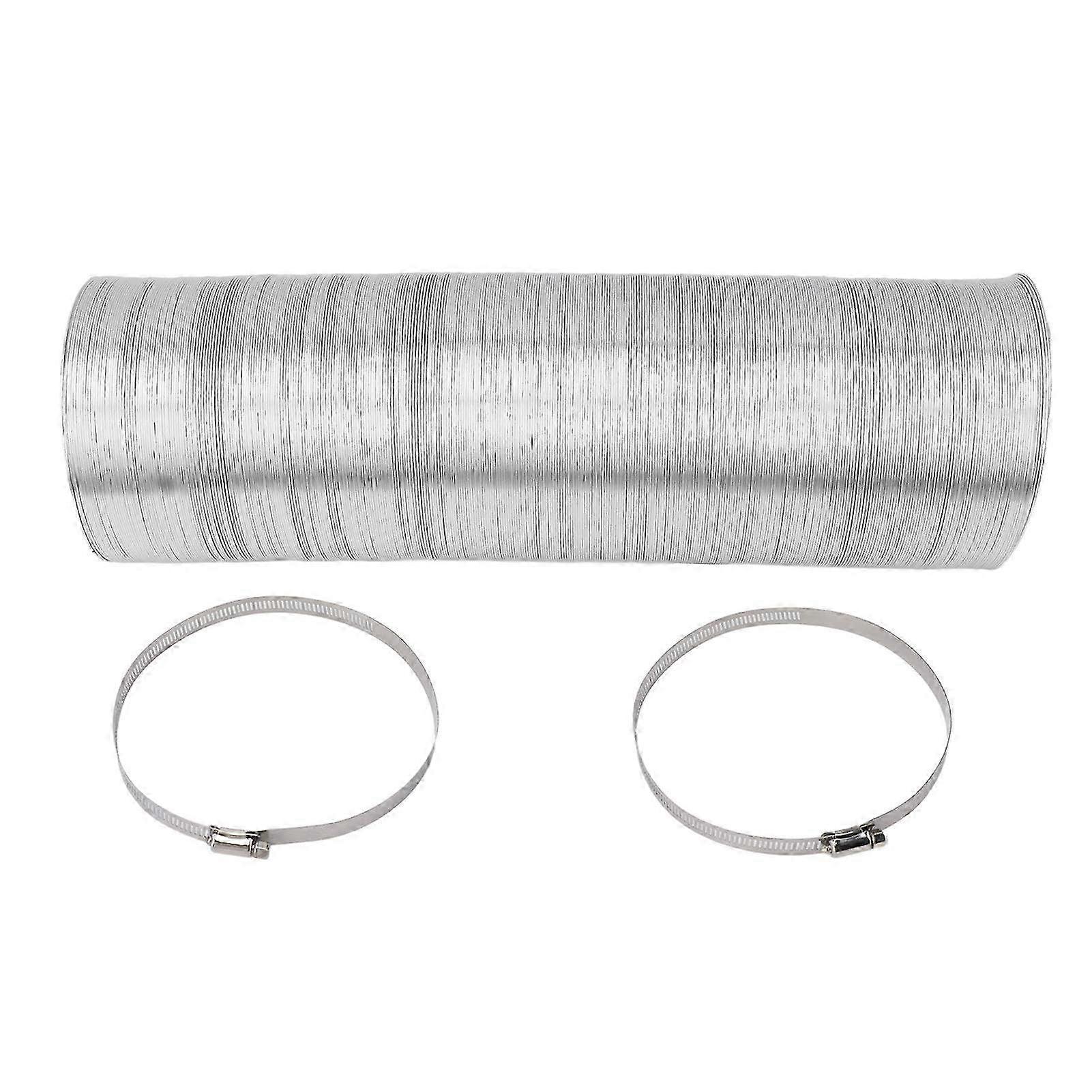 6in Flexible Ducting Hose - 4-Layer Foil Ventilation Duct for HVAC & Dryer Air Venting - Durable Vent Hose Solution