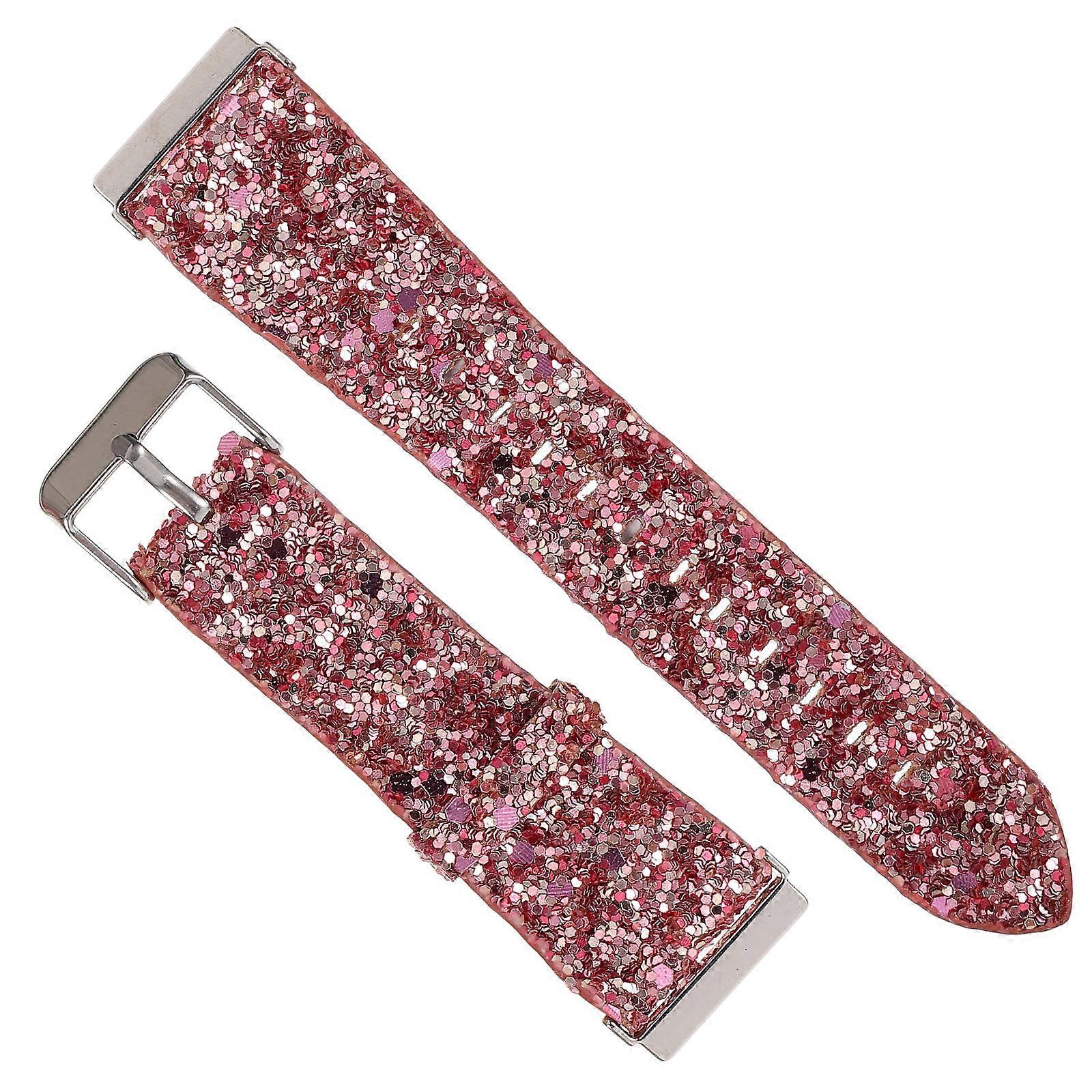 Durable Rectangular Flashy Watch Strap For Family And Friends Suitable For Wedding And Other Occasions In Assorted Color 1Pcs