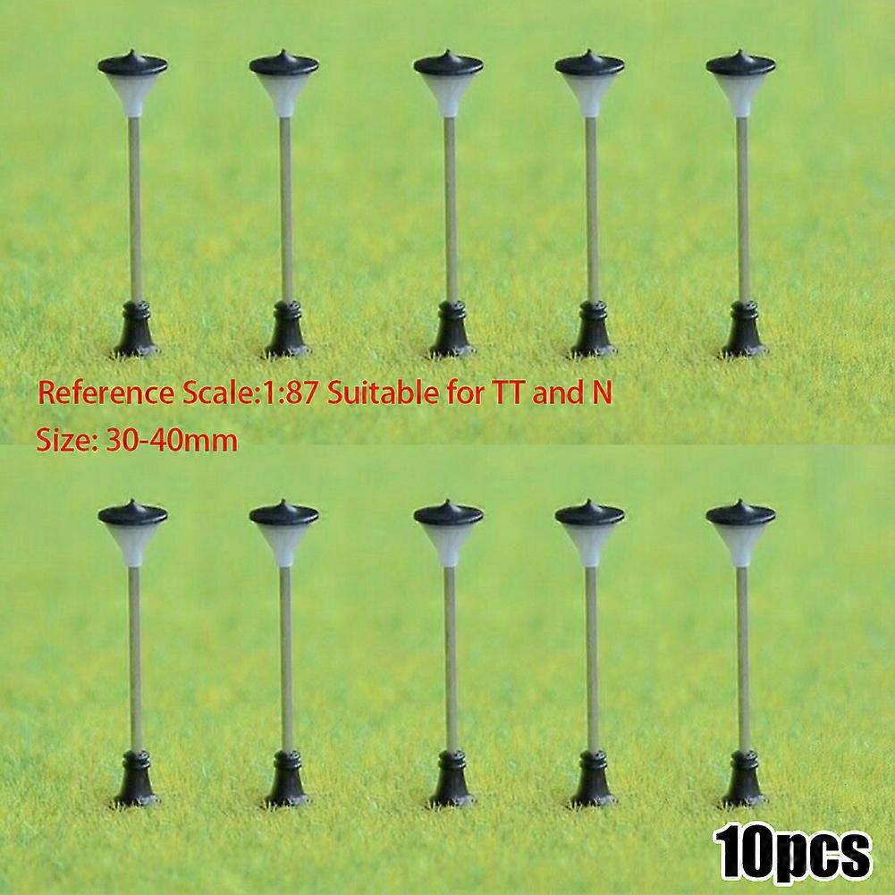 10 complete LED lamps 1:87 suitable for TT and N street lamps N TT with us 12-19V variable height 3cm to 4cm 10 pieces