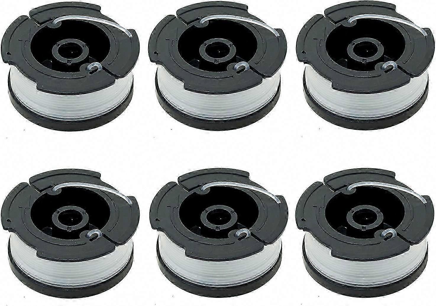 Pack of 6 Spools A6481 A6485 for Black Decker Trimmers