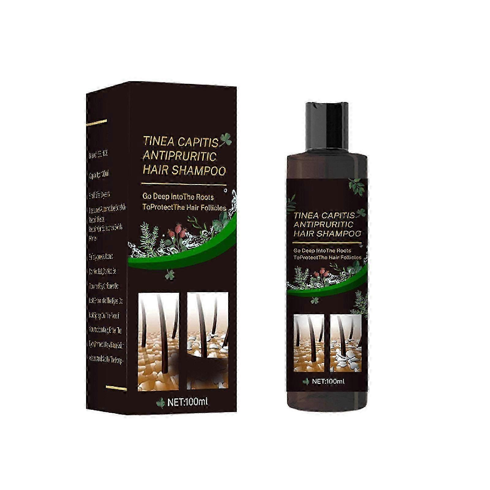 Anti-Itch Shampoo for Tinea Capitis & Dandruff Relief - Soothing Formula for Itchy Scalp and Dry Skin Treatment