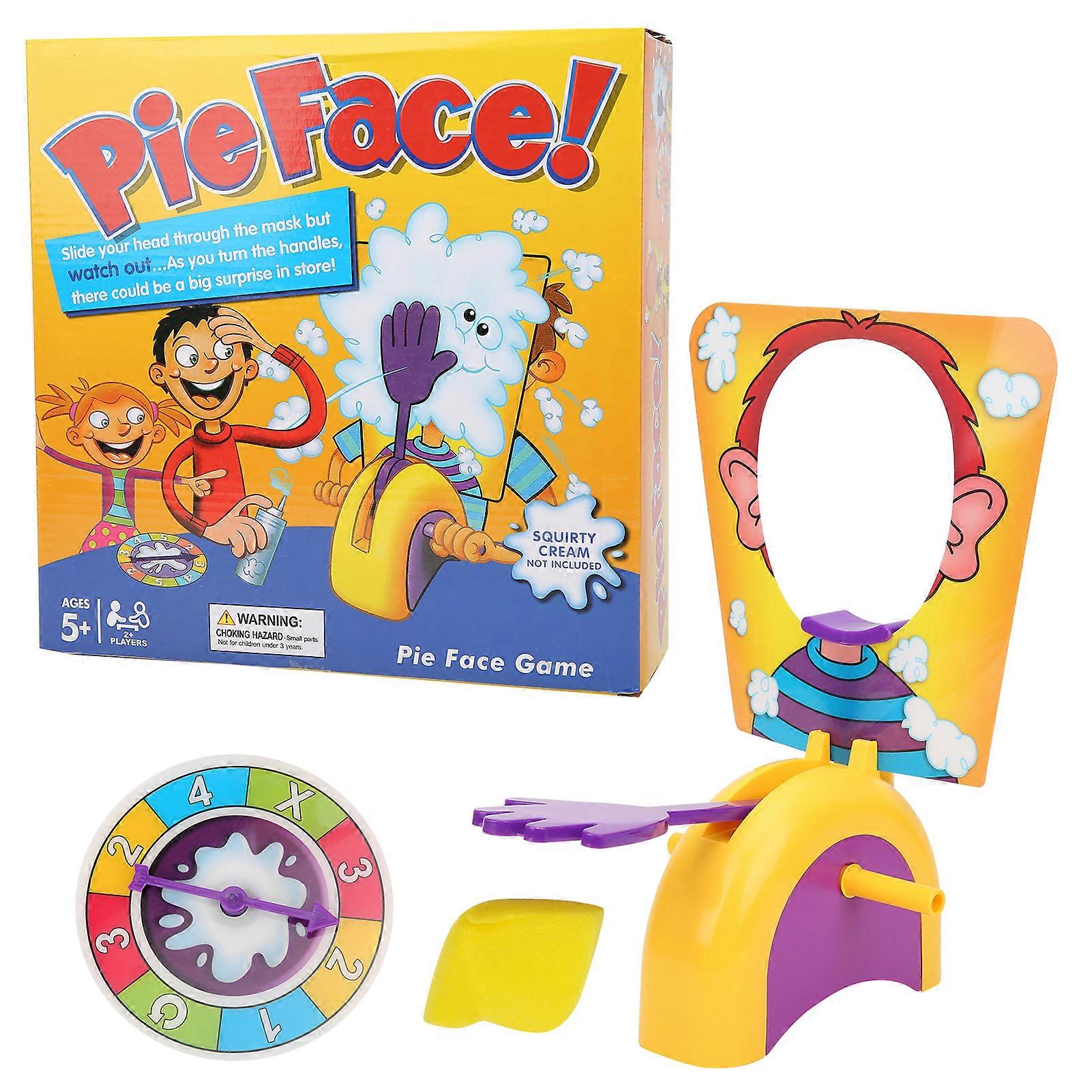 Trick Playing Toy Cream Pie Cake Splatting Game Party Accessory Parent‑Child Interaction Age 6+