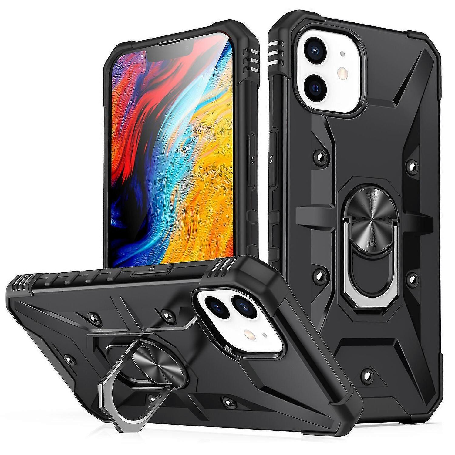 Shockproof Magnetic With Ring Holder Cover Case For