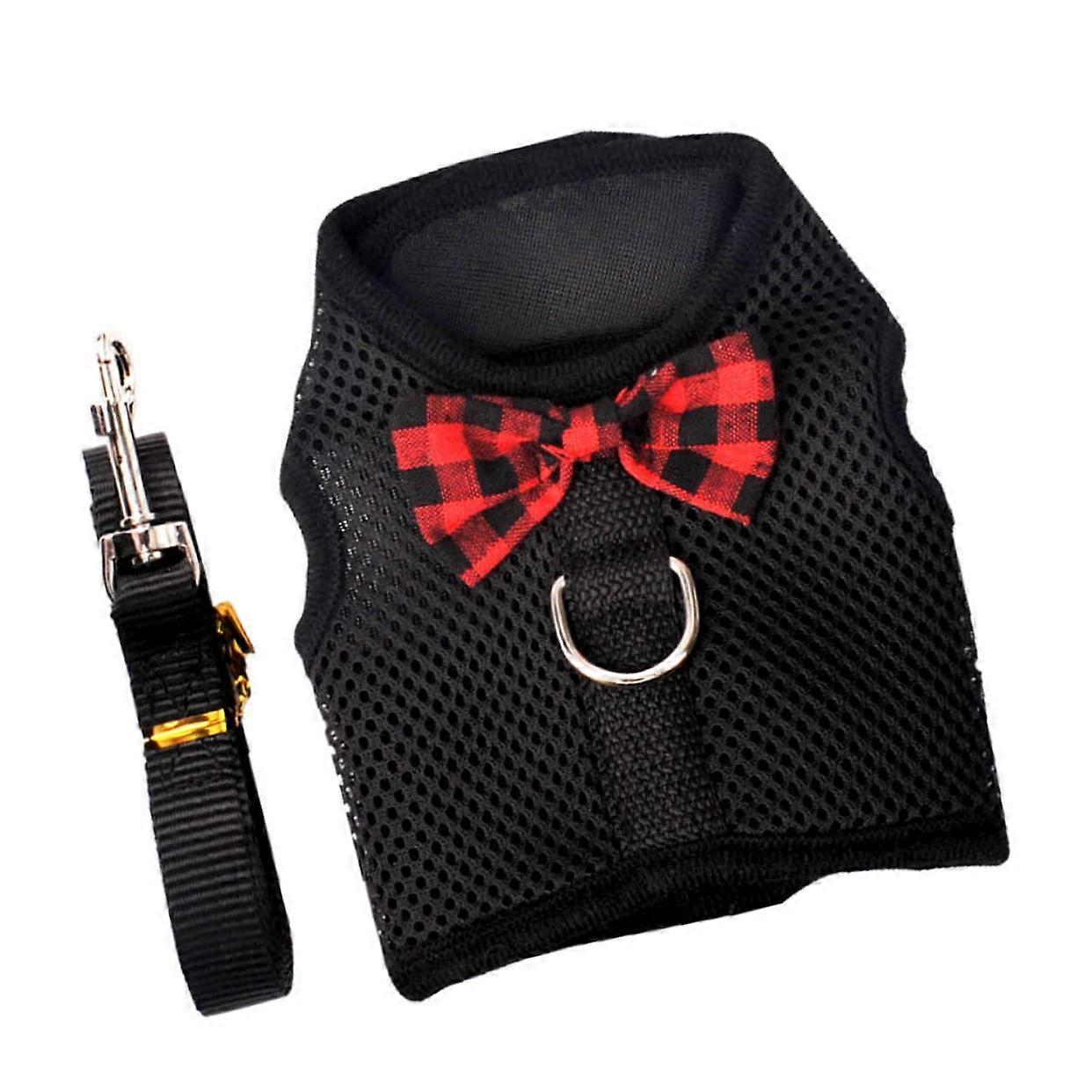 Breathable Lightweight Adjustable Dog Harness for Small Pets, Durable Outdoor No-Pull Chest Protector, Comfortable Fit