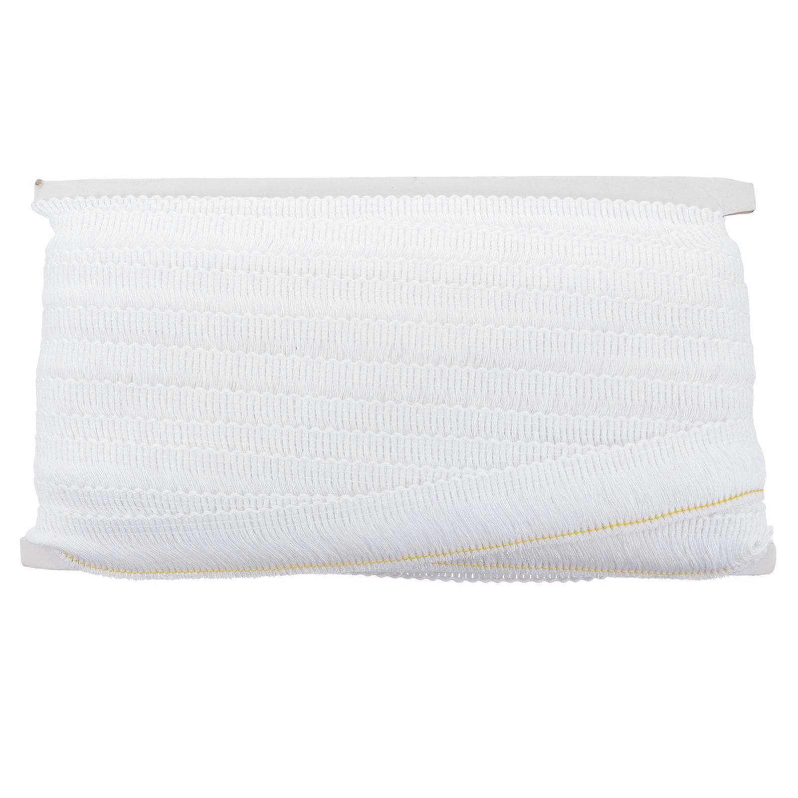 Fringe Fabric Trim For DIY Crafts And Sewing Projects 2500.00X2.50X0.10CM White 1Pc