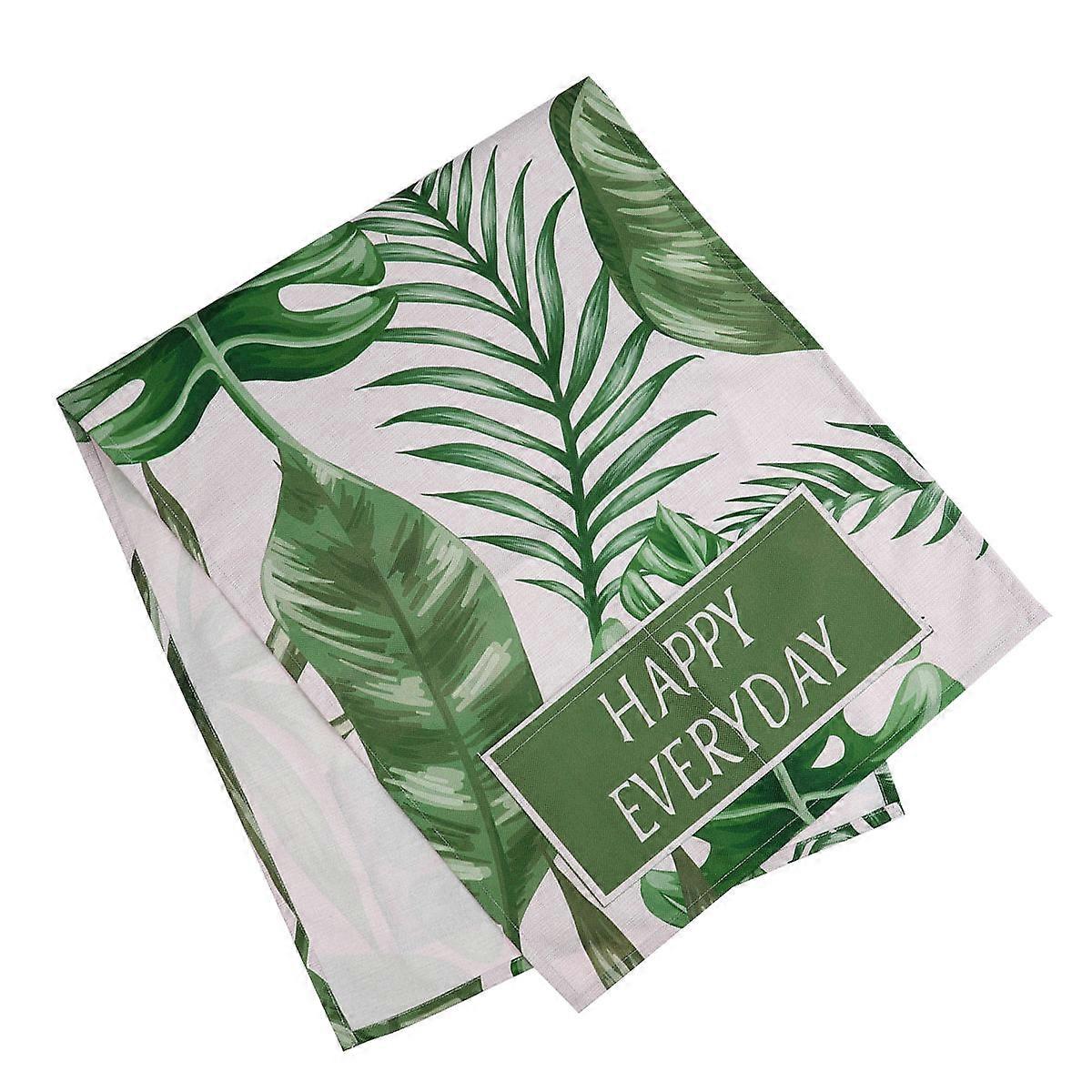 Multi Purpose Refrigerator Dust Cover Decorative Cotton And Linen With Side Storage Pockets 1Pack