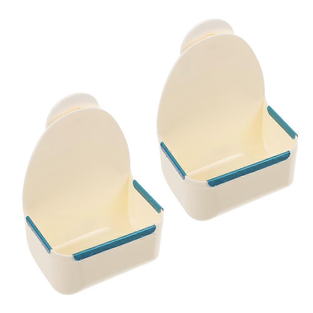 Rabbit Feeder For Cage 2Pack Plastic Bunny Feeder Feeding Small Pets Easy To Clean Fixed On Cage