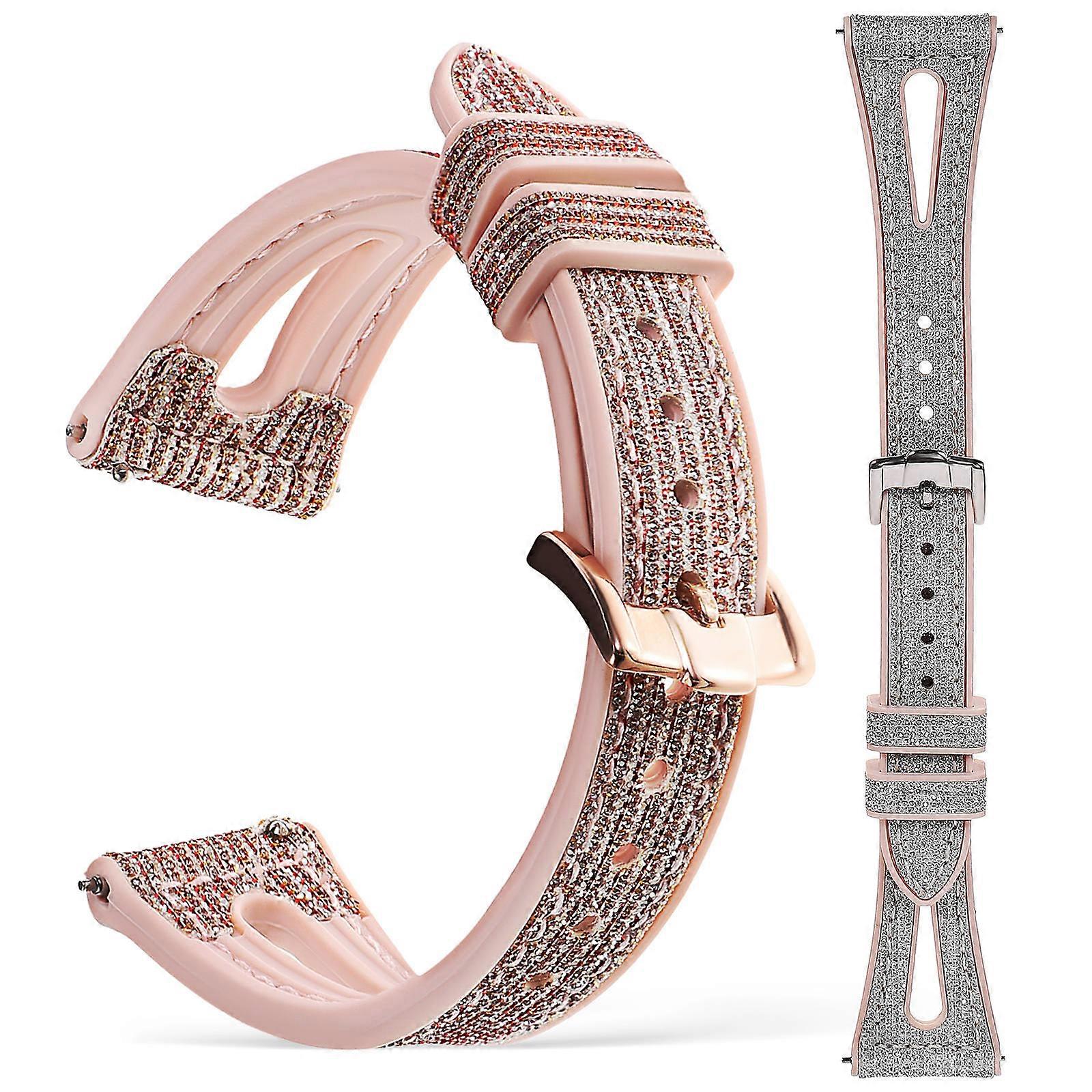Color-Changing Replacement Straps 2 Pcs Shiny Watch Straps Compatible With Most Watches For Daily Use Assorted Color Adjustable Fit