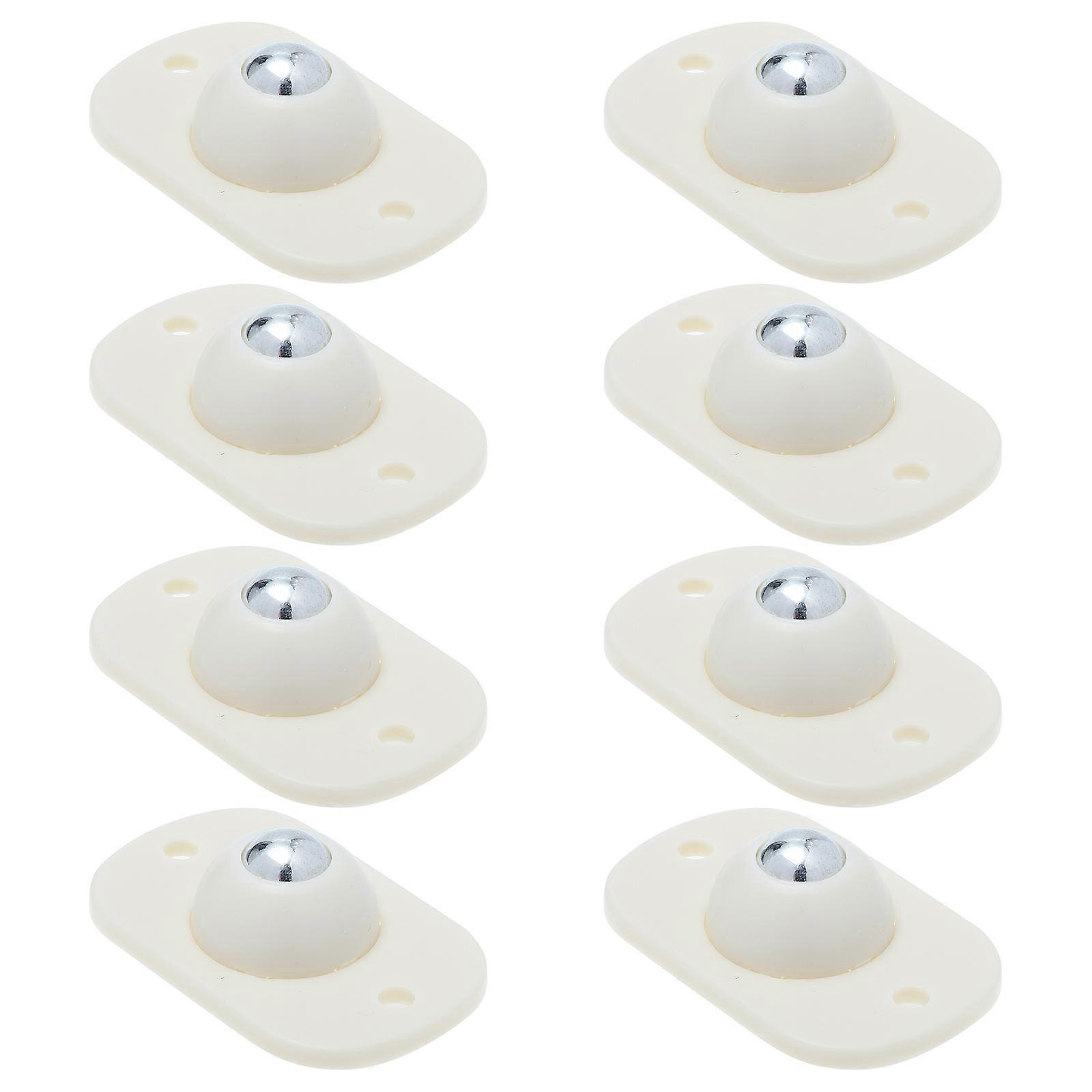 8pcs Adhesive Box Pulleys Trash Can Wheel Creative Storage Box Wheel Set